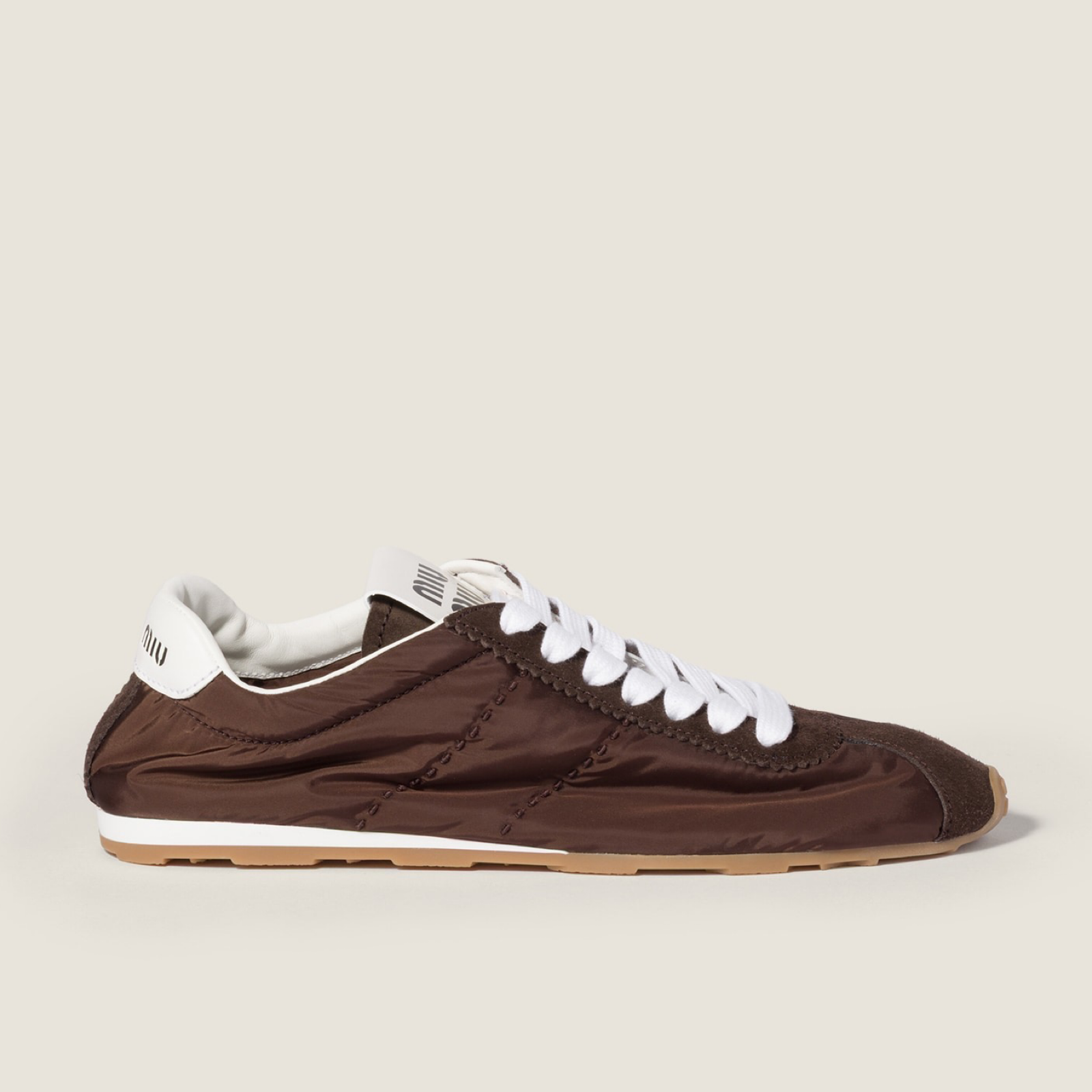 Miu Miu Plume Sneakers 5E114EFD005D7CF0038 Lateral View