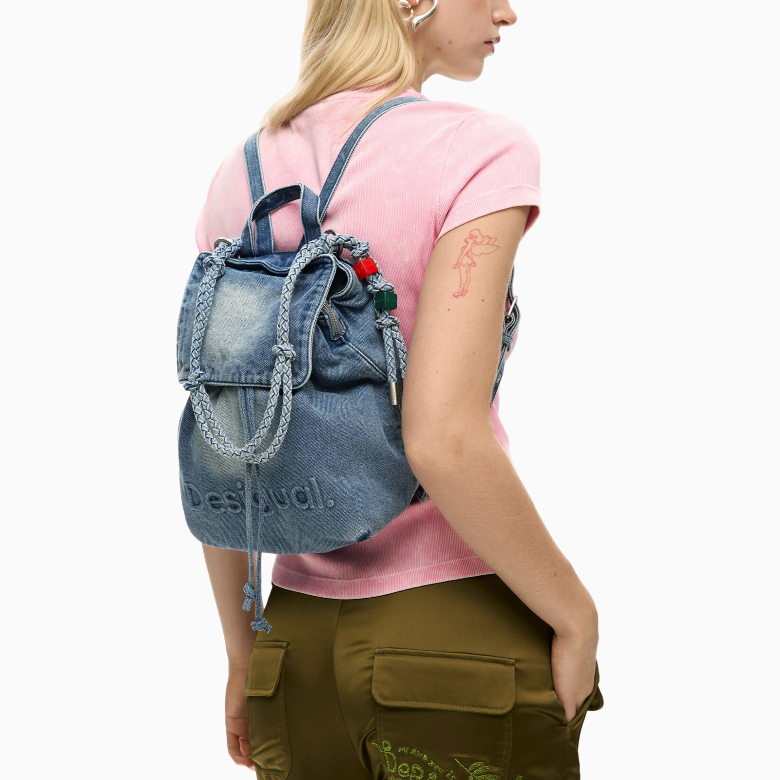 Дамска дънкова раница Desigual Women Rucksack 26SAKD07 5005 Model View