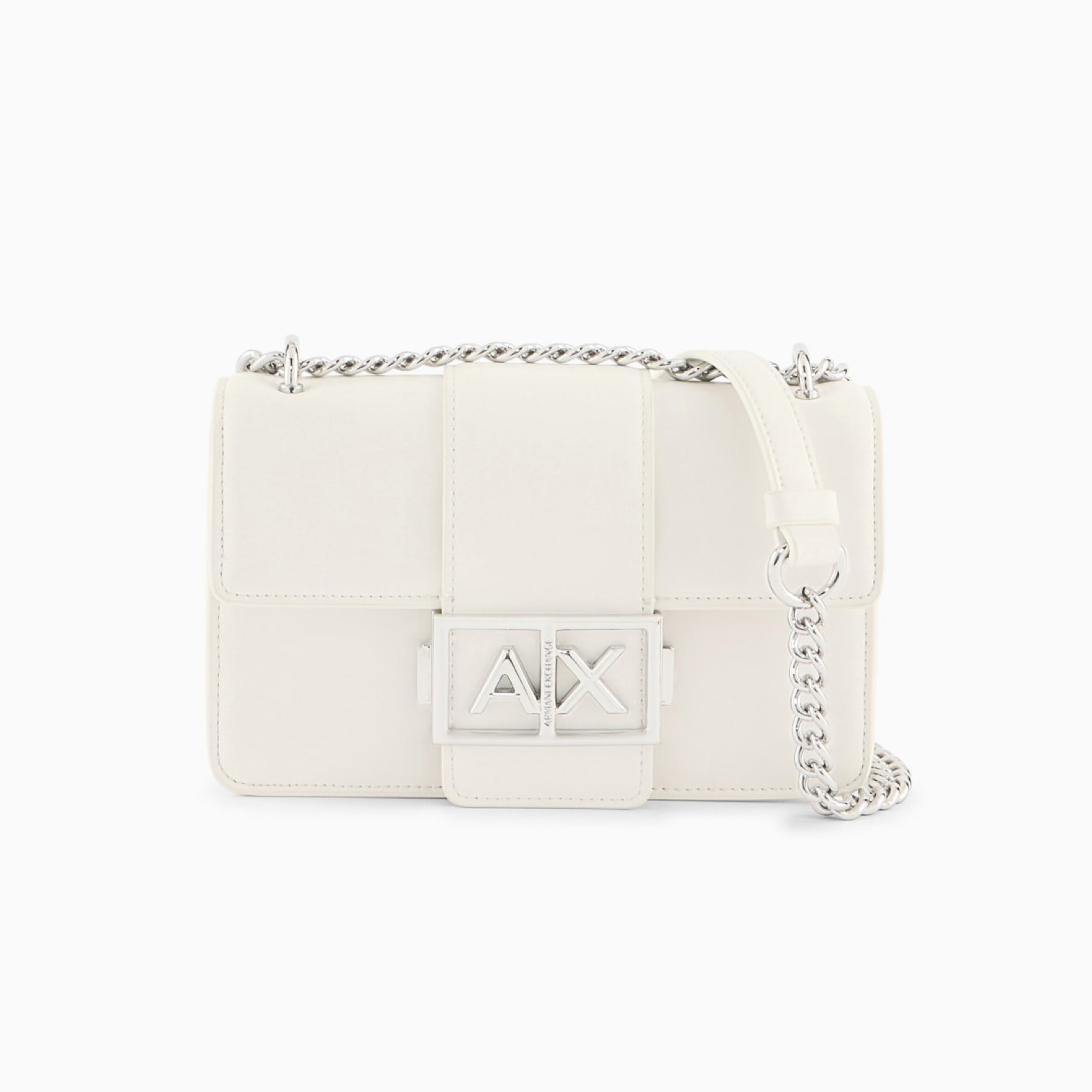 Дамска бяла чанта Armani Exchange Women Shoulder Bag XW000071 AF12039 U0011 Front View