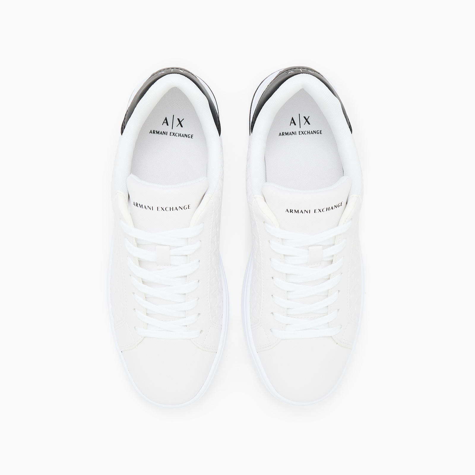 Мъжки бели кецове Armani Exchange Sneakers XM000140 AF11916 Top View