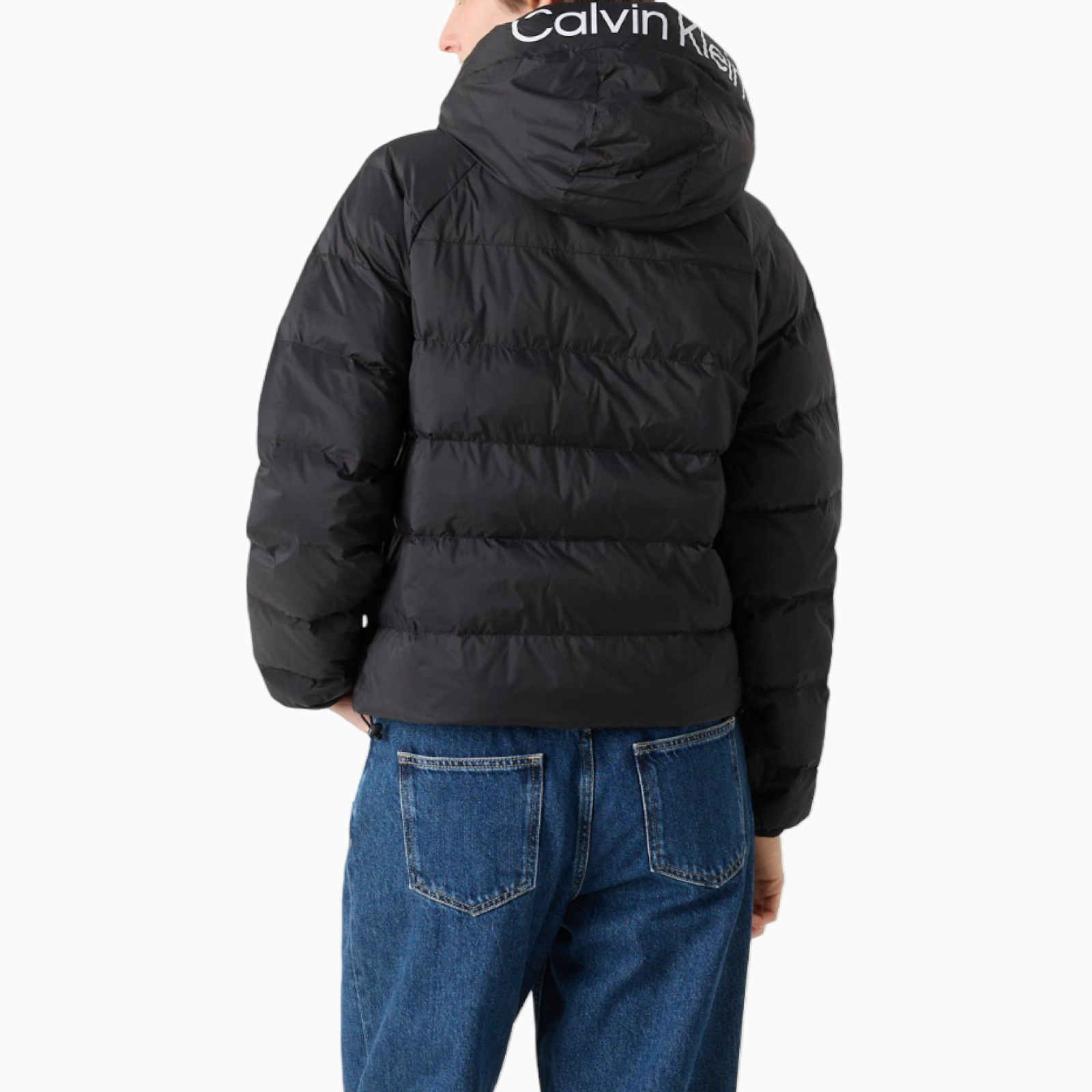 Дамско черно яке Calvin Klein Jeans Women Jacket LV047C521G Back View