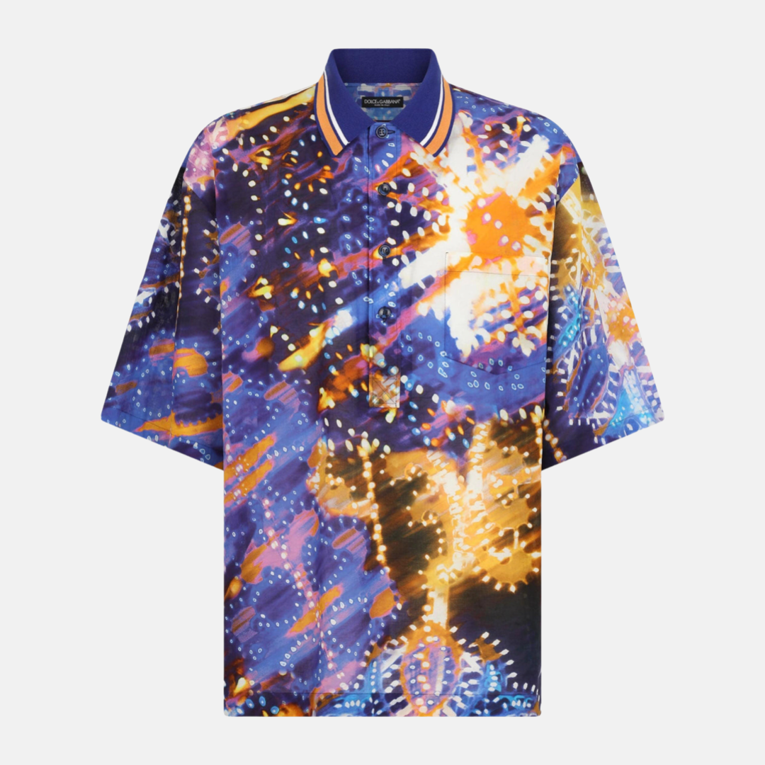 Мъжка поло тениска Dolce & Gabbana
Illumination Print Cotton Polo