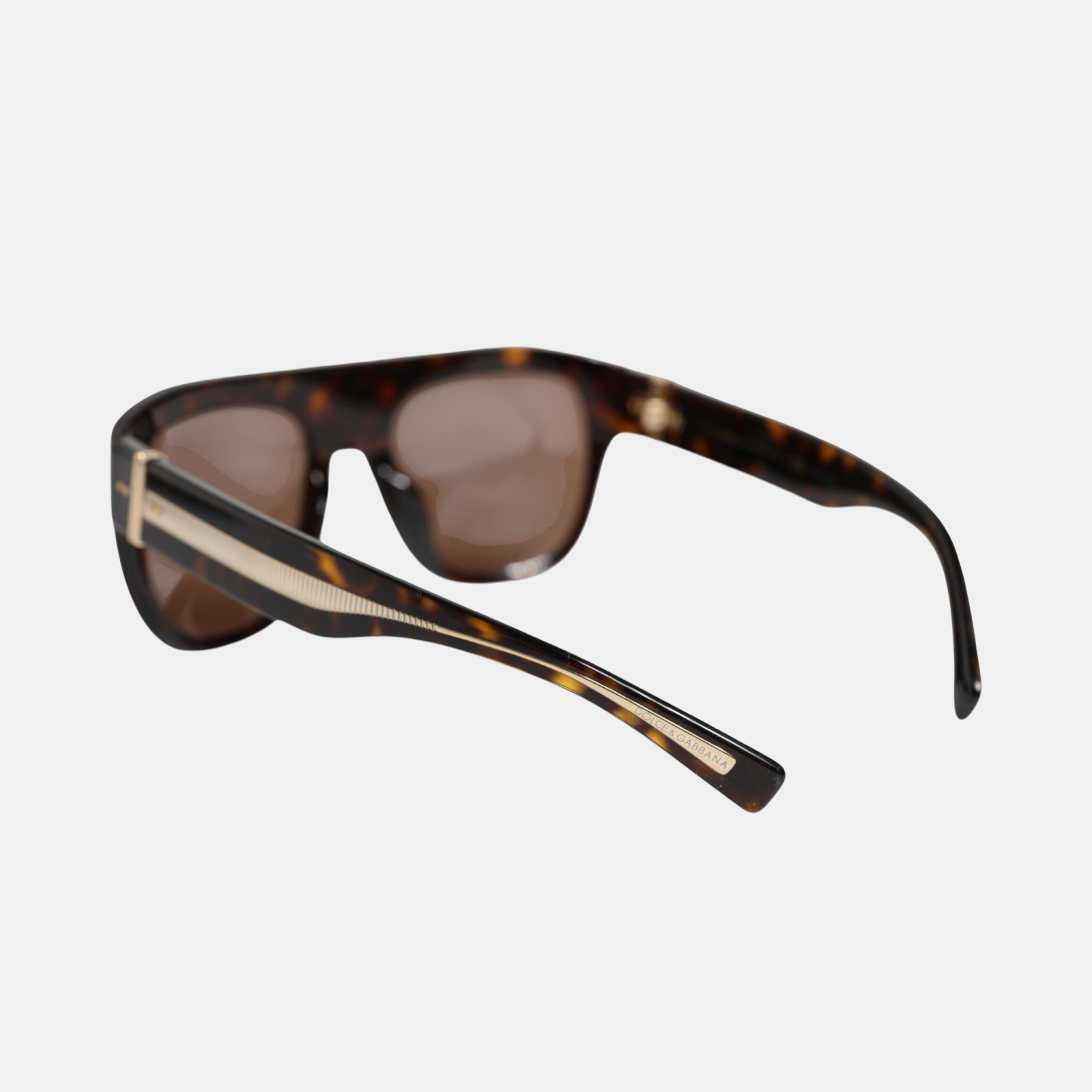 Dolce & Gabbana Dark Brown Havana DG4398F Square Frame Eyewear Sunglasses
