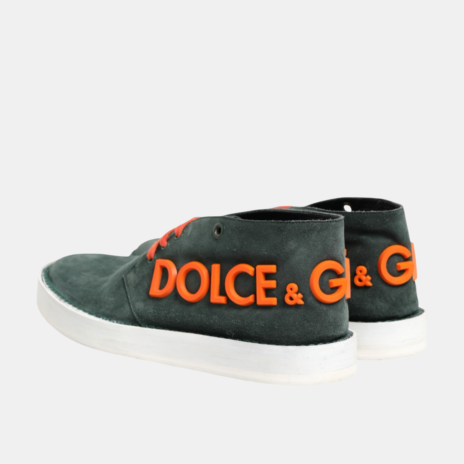 Dolce & Gabbana Derby Logo Casual Men Shoes Heel View