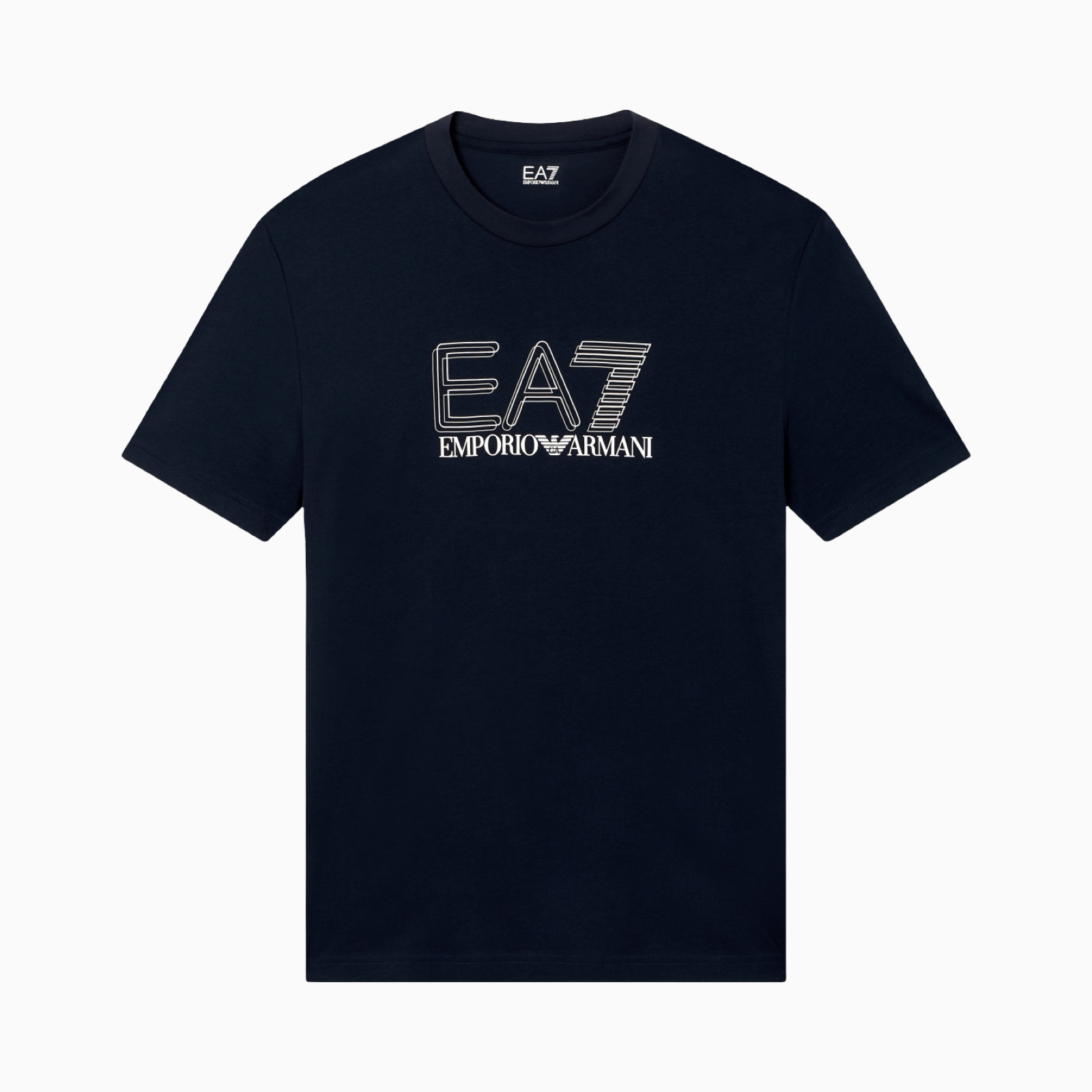 Мъжка тъмно синя тениска EA7 Emporio Armani Men T-shirt 7M001307 AF10375 UB102 Front View