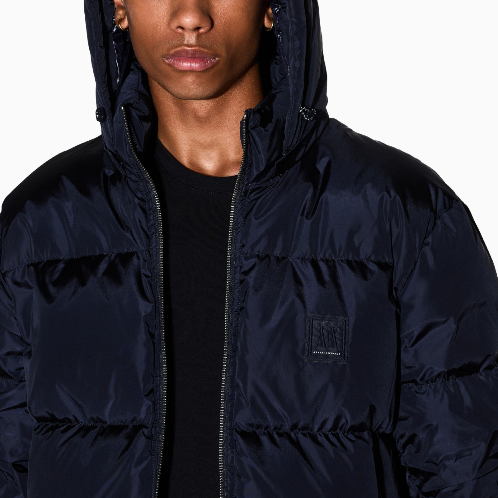 Мъжки тъмно синьо яке Armani Exchange XM000348 AF12286 Close-Up