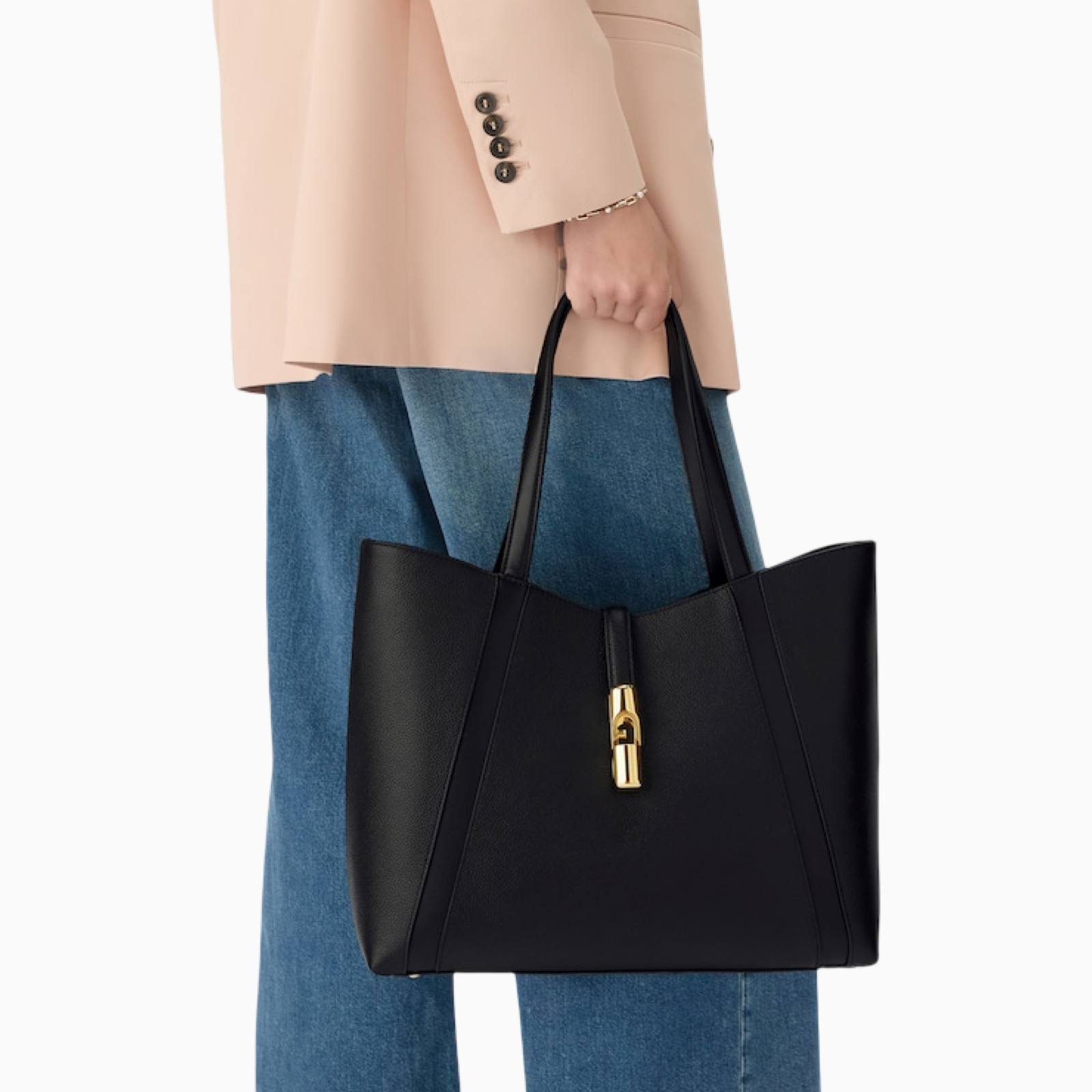 Furla Goccia Tote L Bag WB01788 BX3353 O6000 Hand View