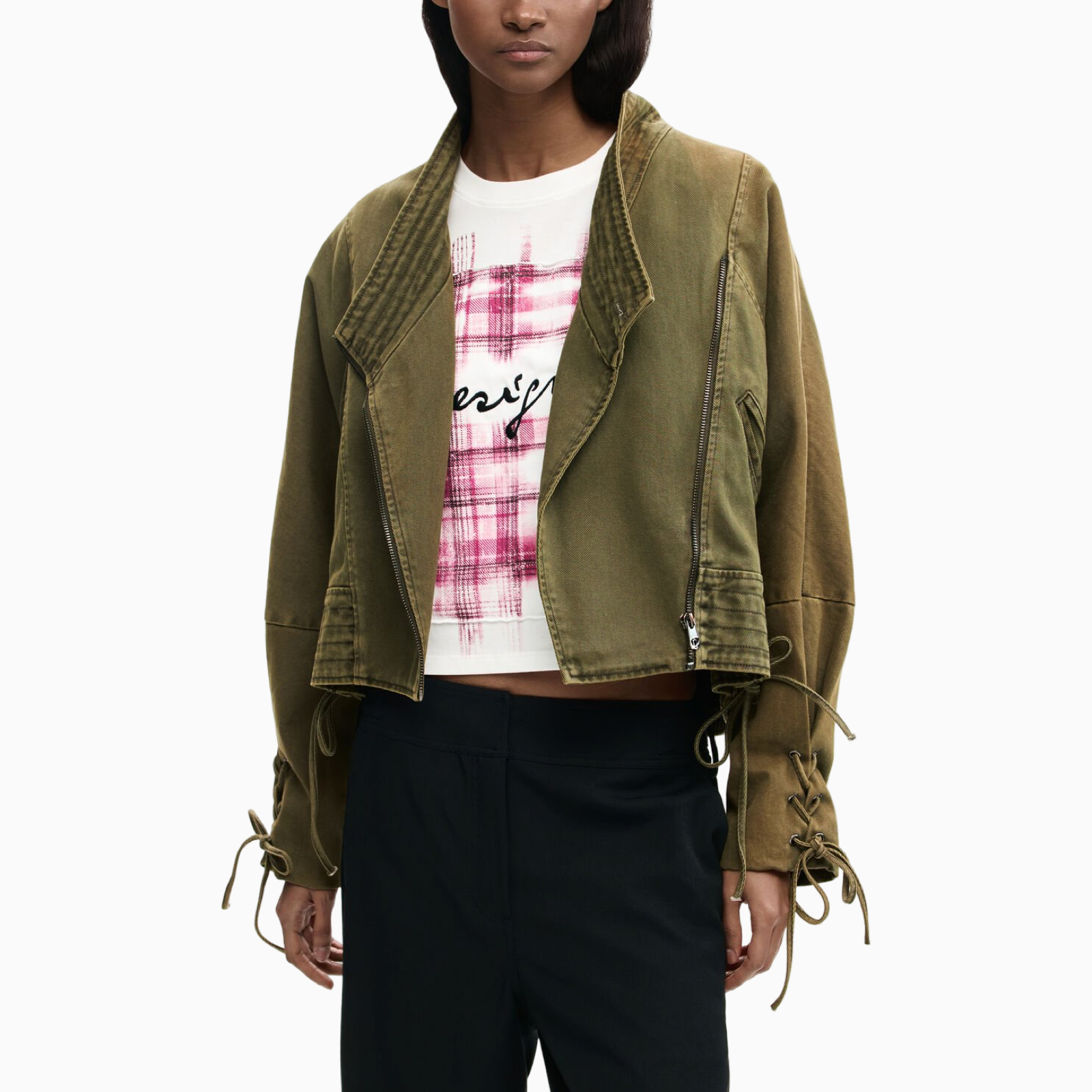 Дамско яке Desigual Women Jacket 26SWEW29 4003 Front View