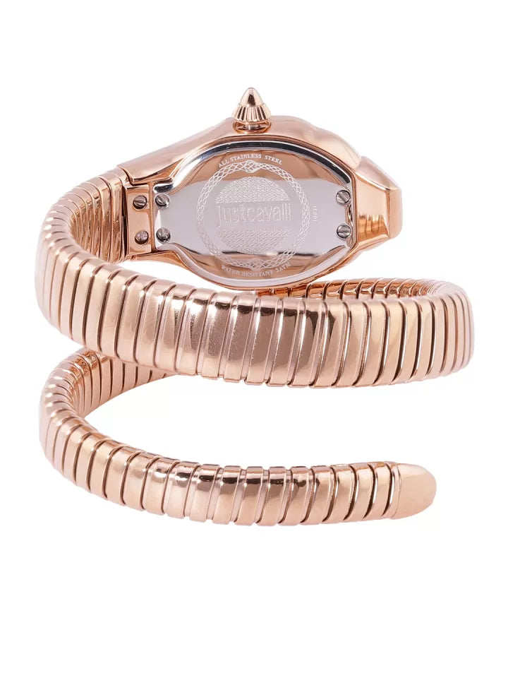 Дамски часовник Women’s watch Just Cavalli Signature Snake Glam DNA JC1L001M0065 Rose Gold