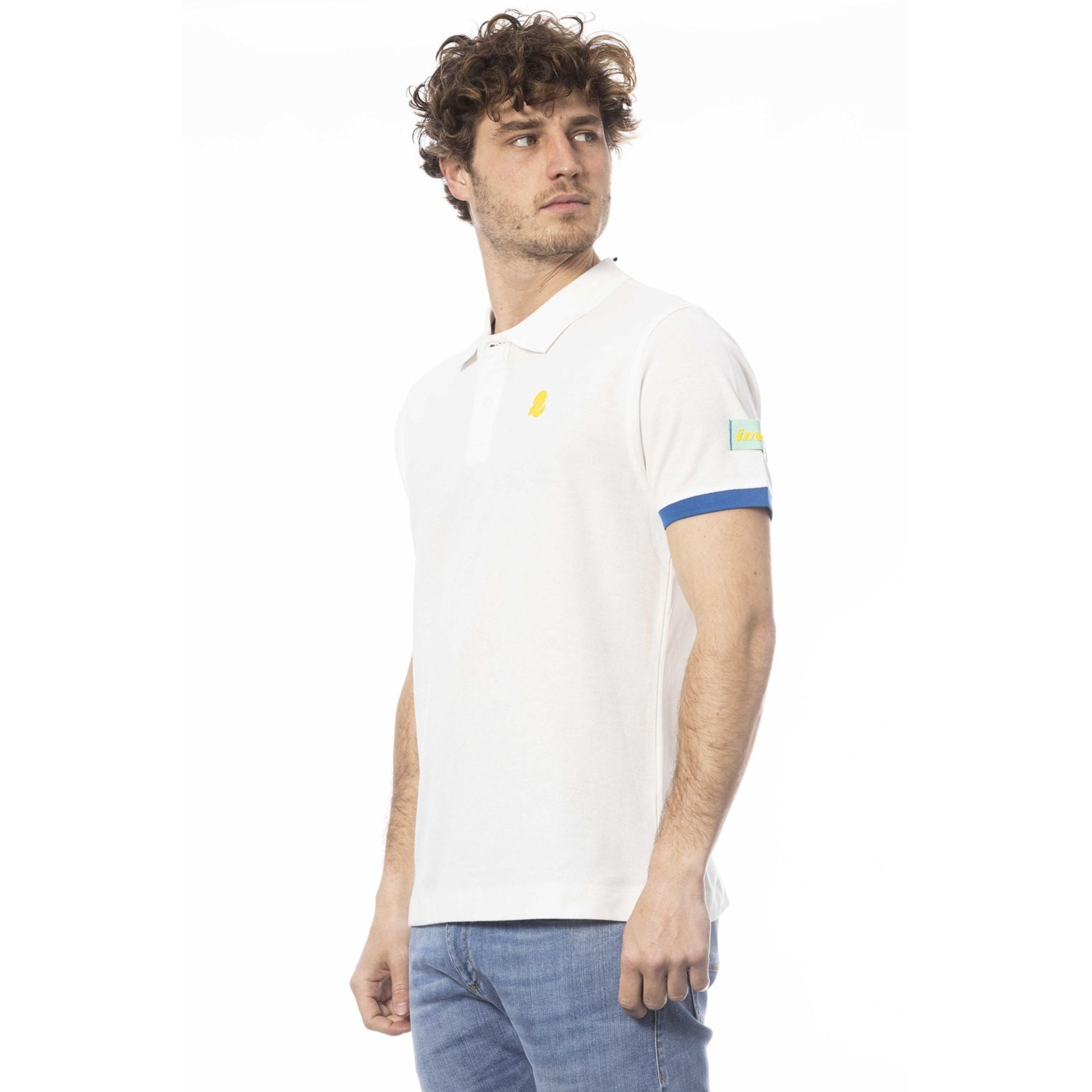 Мъжка поло тениска в бяло Men’s polo shirt Invicta in White 4452284U 1BIANCO Angled view