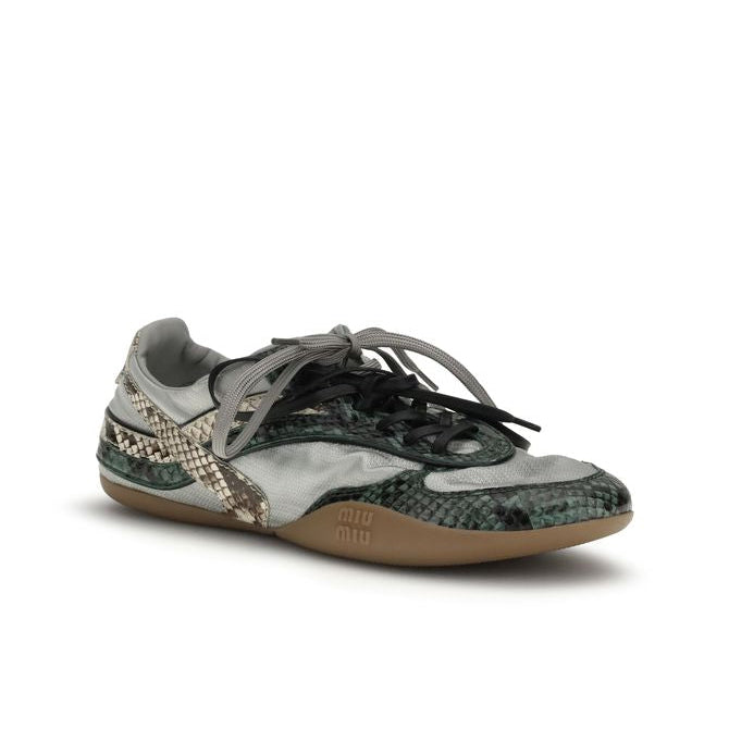Miu Miu Gymnasium Python Print Sneakers