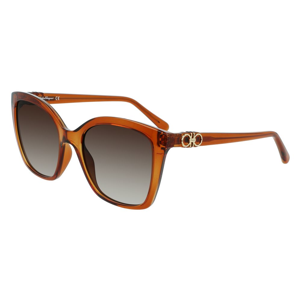 Ferragamo Brown Injected Sunglasses