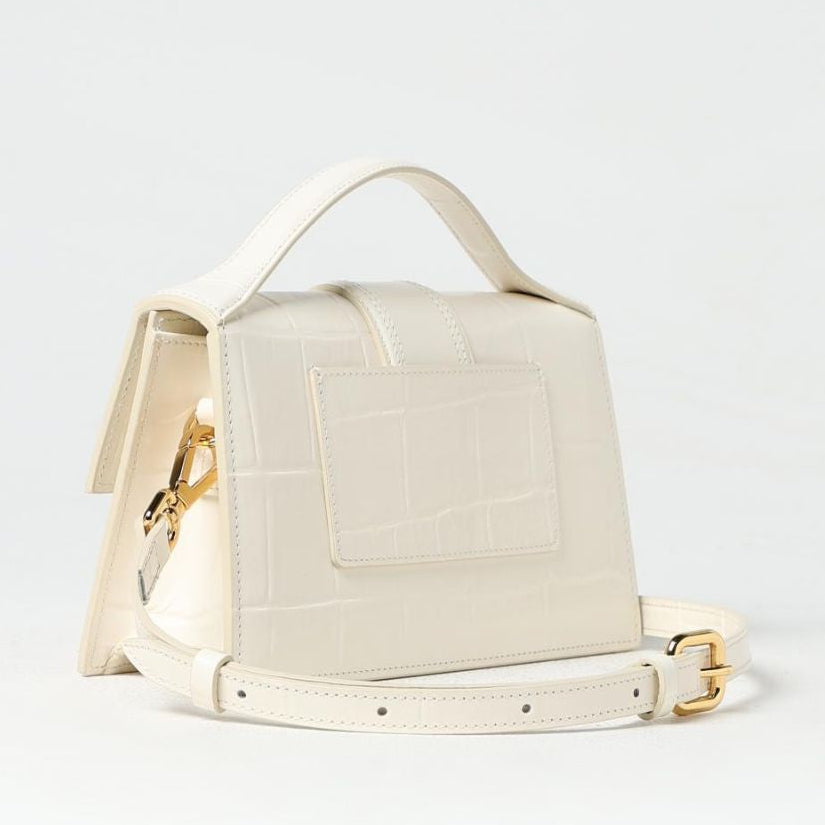 Дамска чанта JACQUEMUS Le Grand Bambino Handbag 213BA007-3164115 White angled view