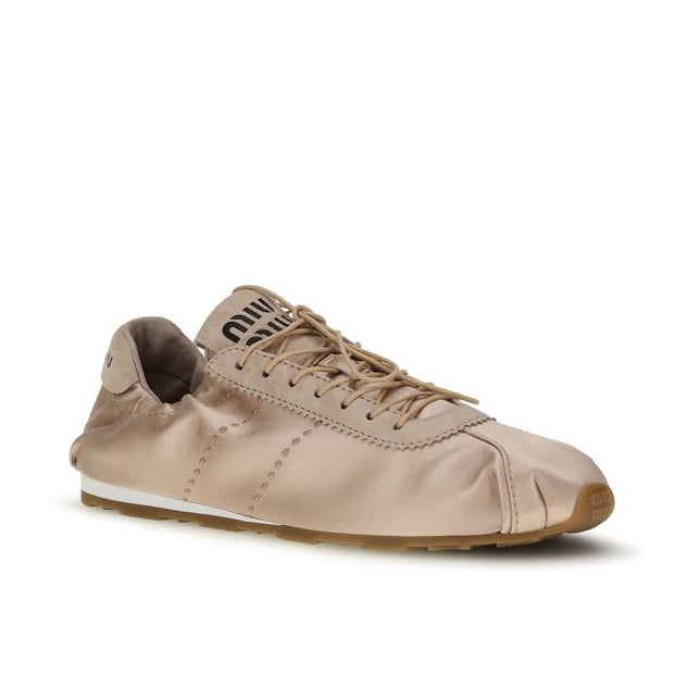 Miu Miu Plume Satin Sneakers 5E570EF005049F0236 Lateral View