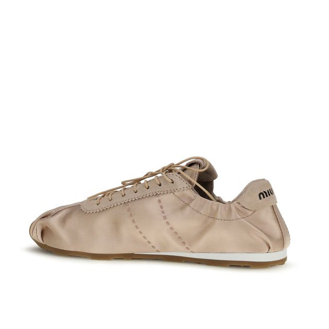 Miu Miu Plume Satin Sneakers 5E570EF005049F0236 Medial View