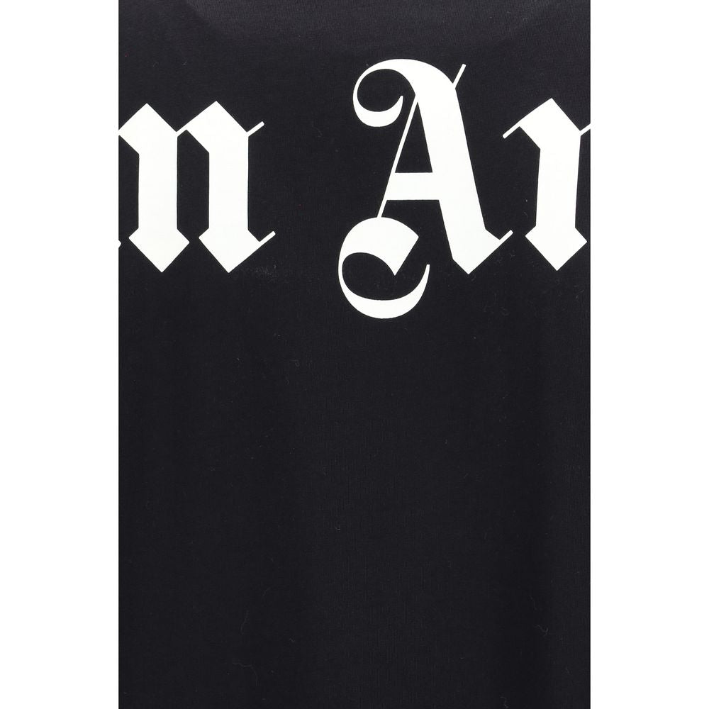 Palm Angels Black Cotton T-Shirt