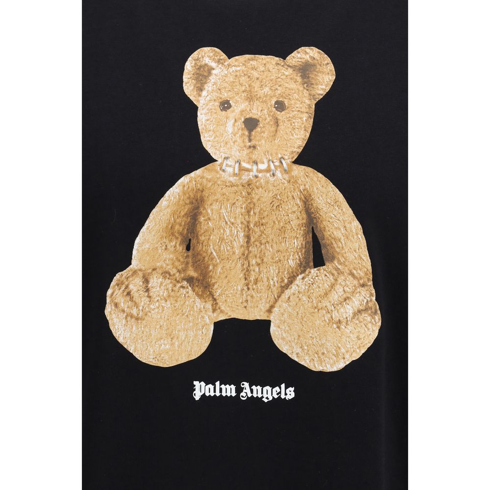 Palm Angels Black Cotton T-Shirt