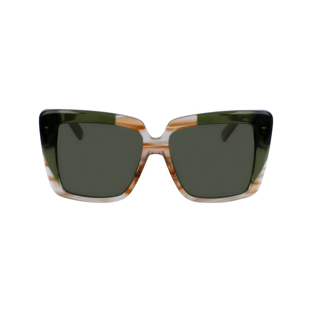 Ferragamo Brown Acetate Sunglasses