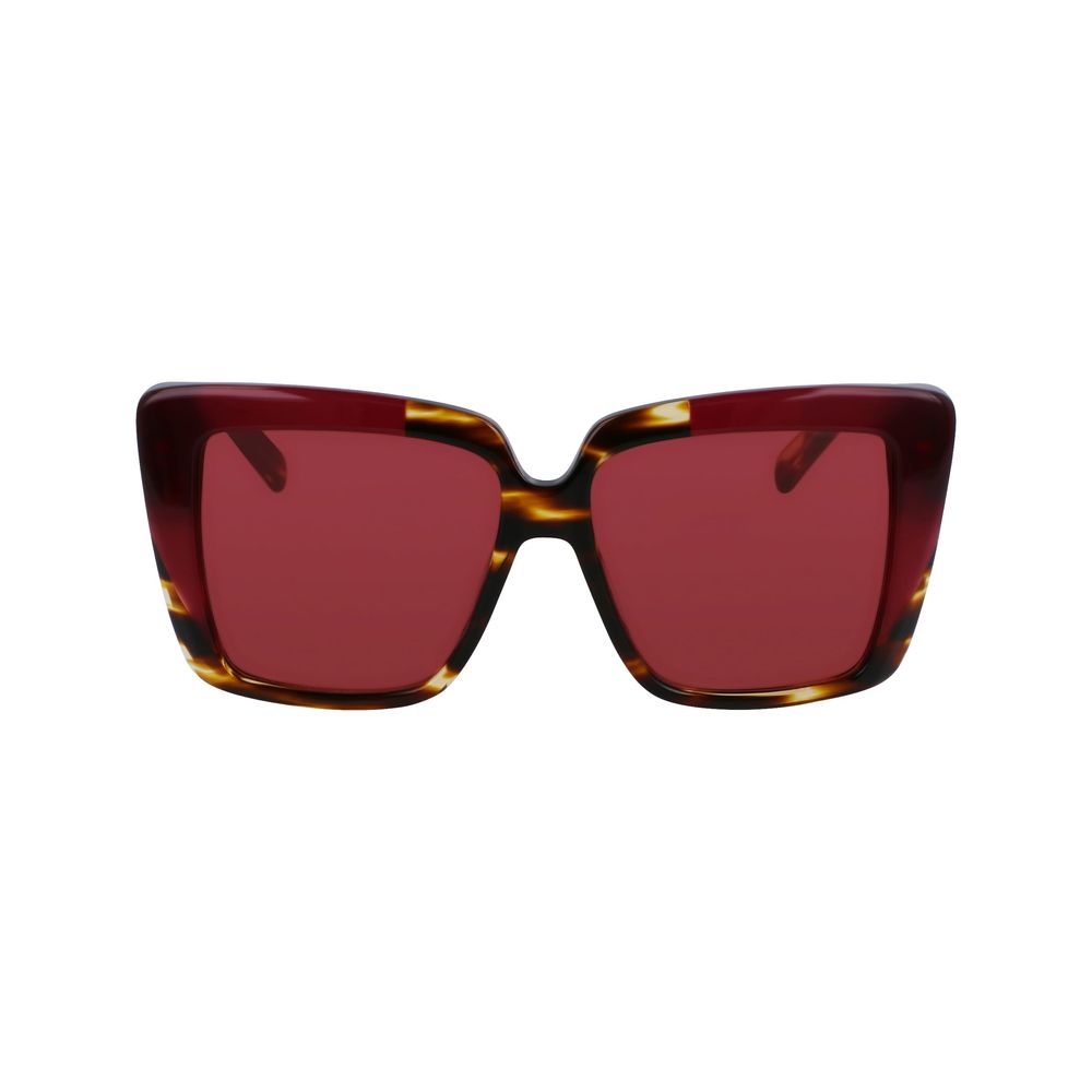 Ferragamo Brown Acetate Sunglasses