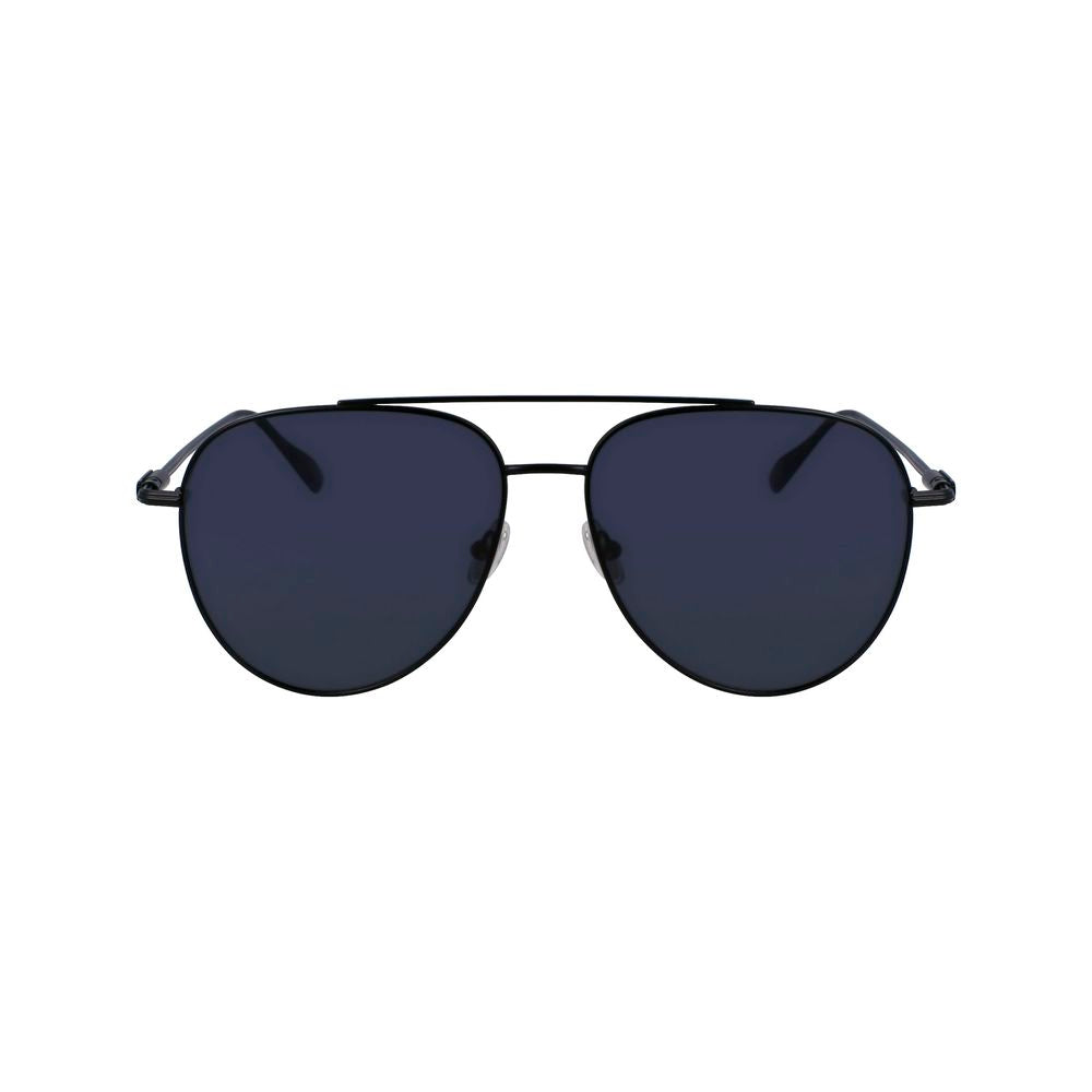 Ferragamo Black Metal Sunglasses