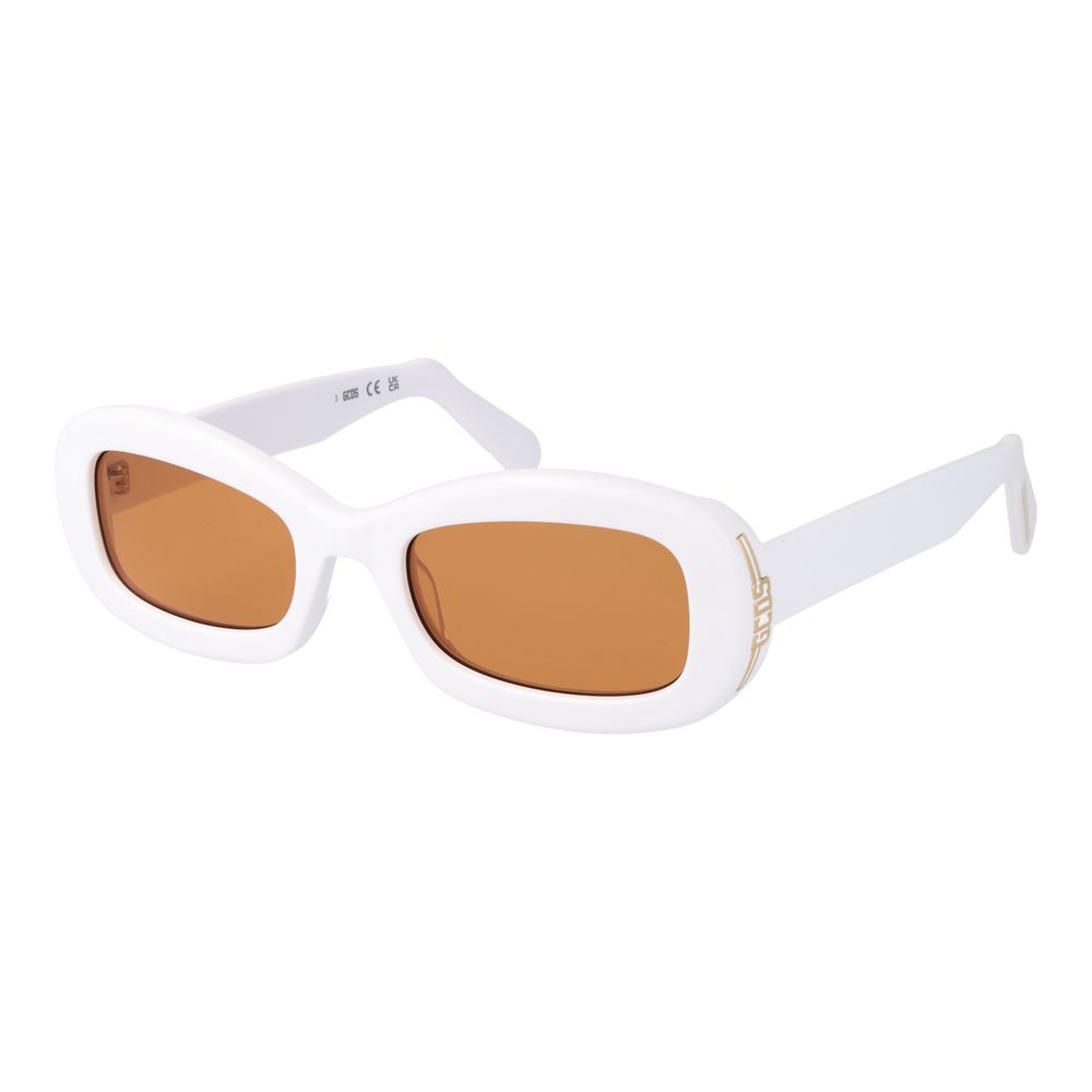 GCDS White Plastic Sunglasses