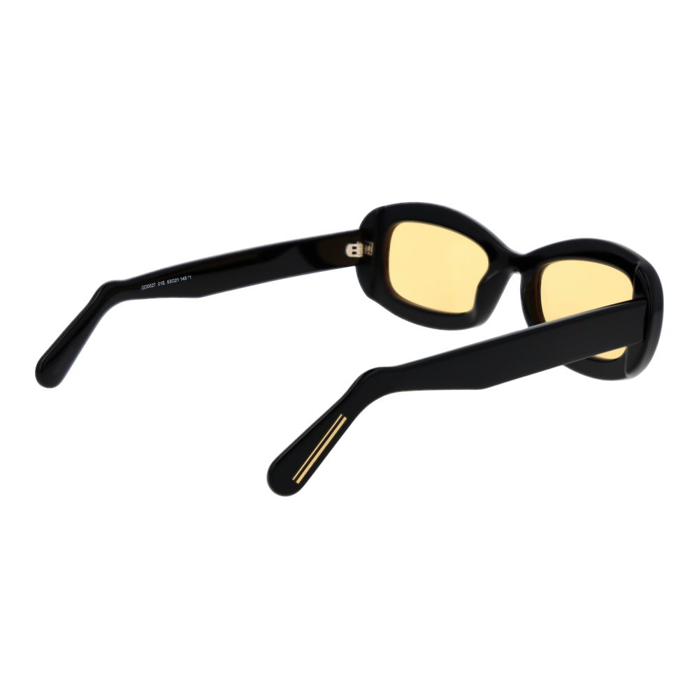 GCDS Black Plastic Sunglasses