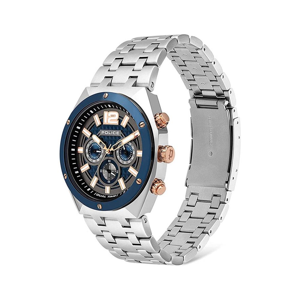 Police Gray Stainless Steel Dress Watch