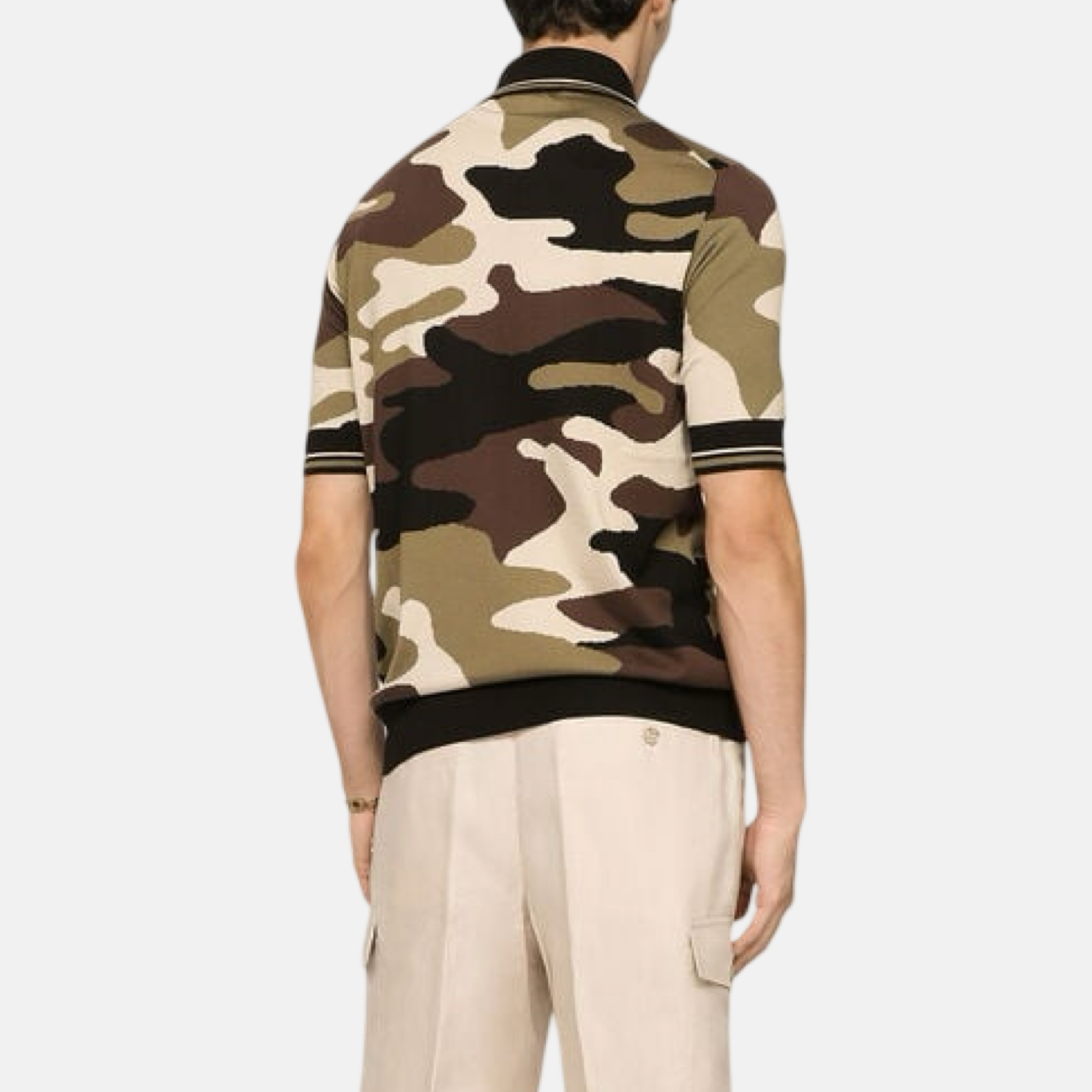 Мъжка поло тениска Dolce & Gabbana Camouflage Men Polo