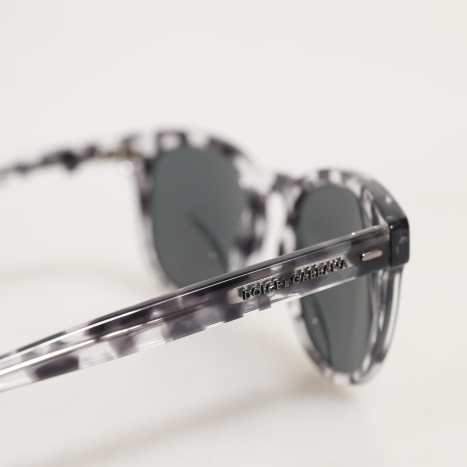 Dolce & Gabbana Havana Clear Black Tinted Lenses Sunglasses DG4254 Close-Up