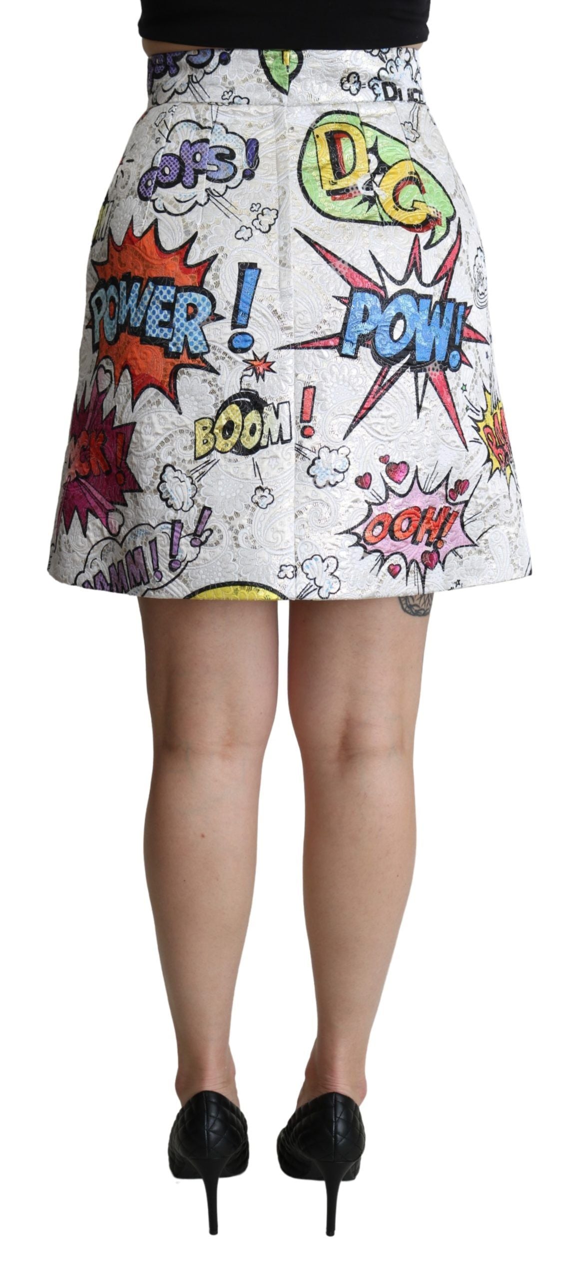 Шикозна анимационна брокатена мини пола Dolce & Gabbana