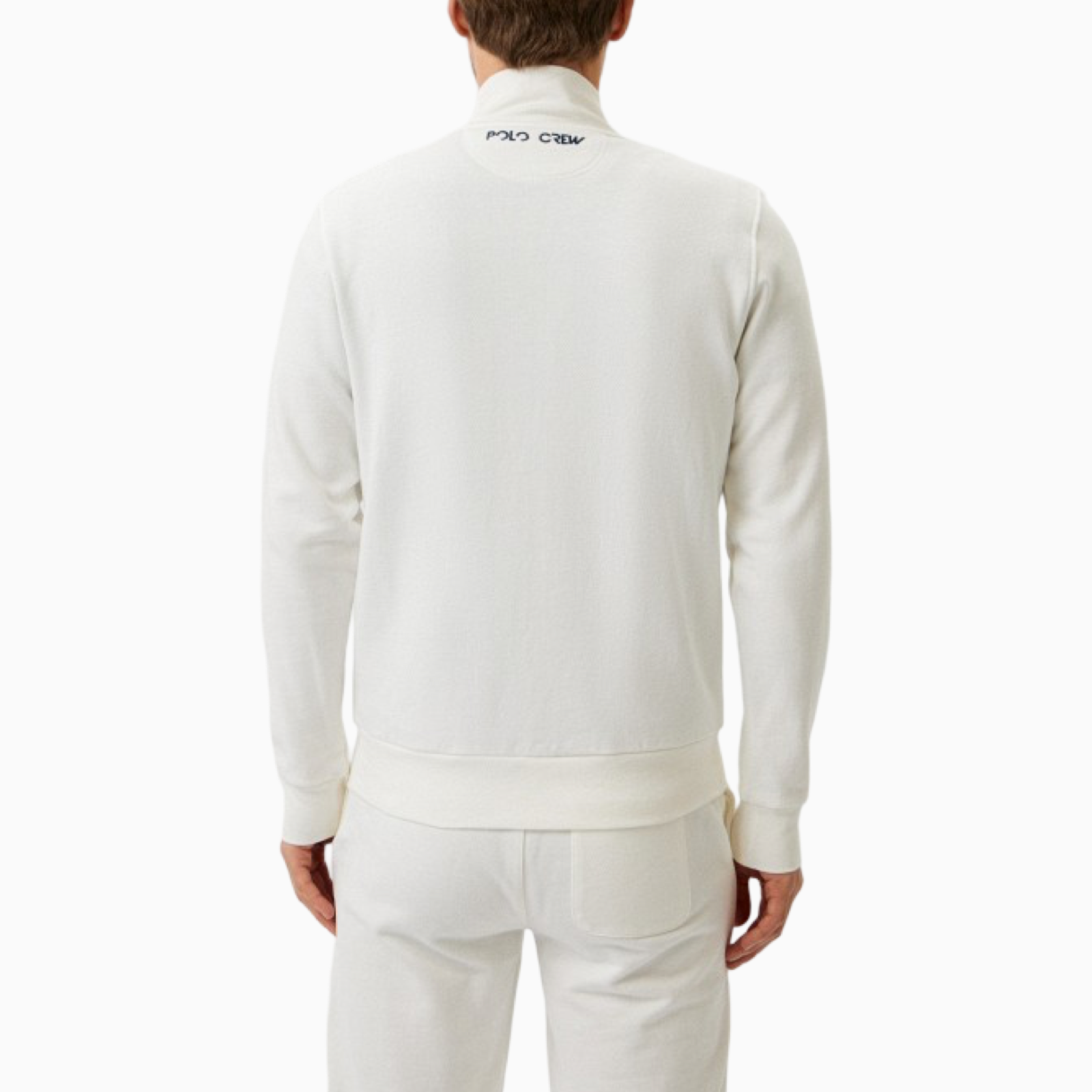 Мъжки бял суичър La Martina Men Sweatshirt XMF012FP564 00002 Back View