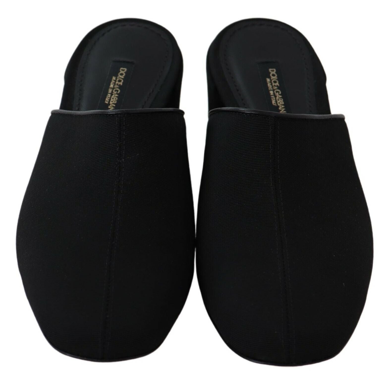 Dolce & Gabbana Chic черни сандали Grosgrain Slide