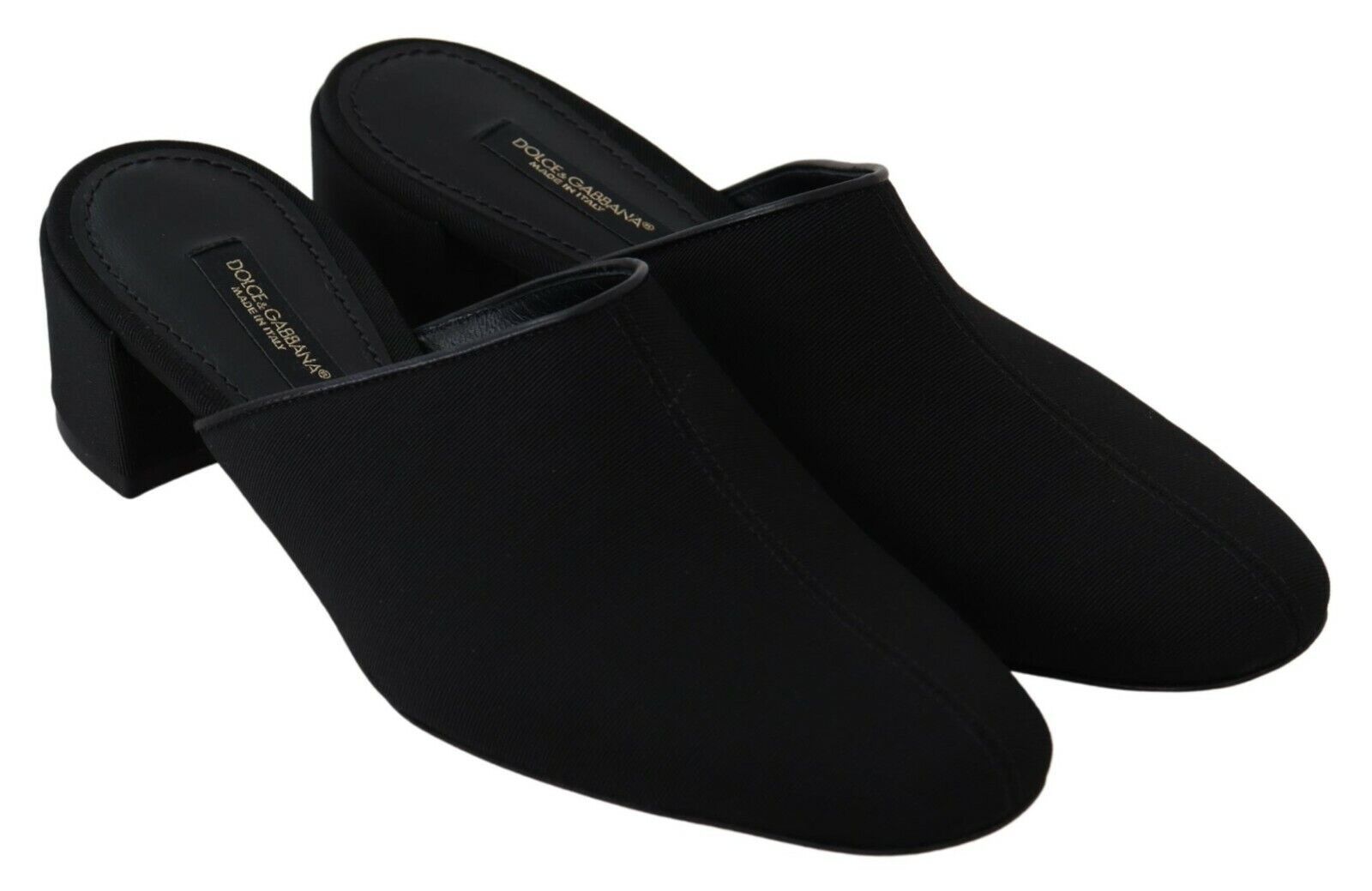 Dolce & Gabbana Chic черни сандали Grosgrain Slide