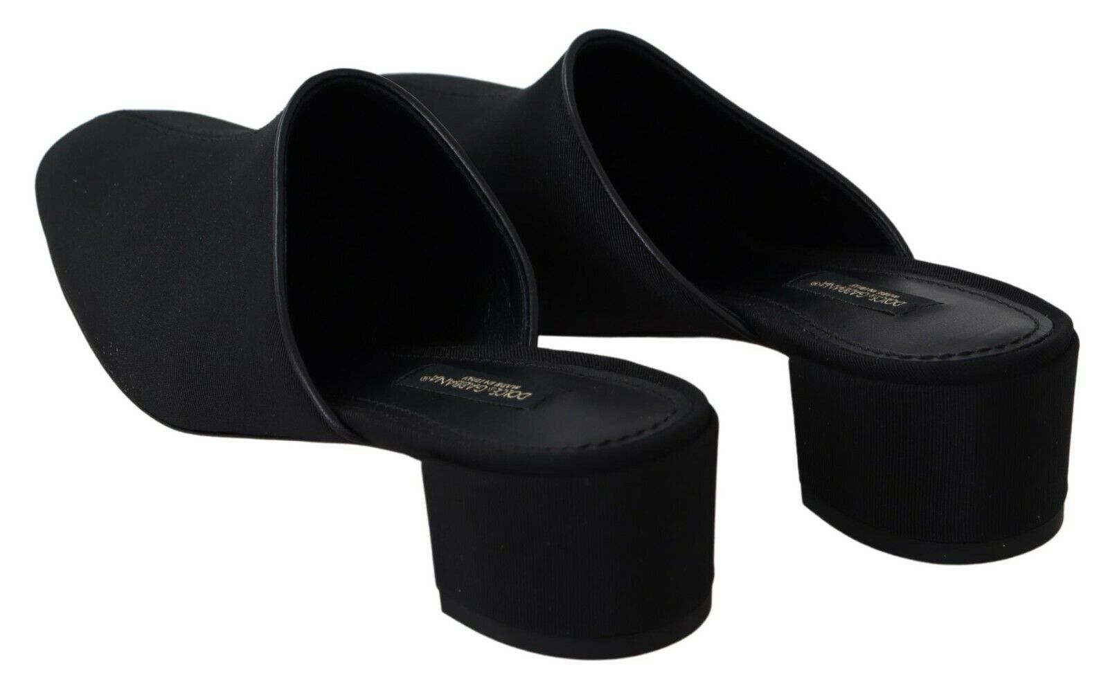 Dolce & Gabbana Chic черни сандали Grosgrain Slide
