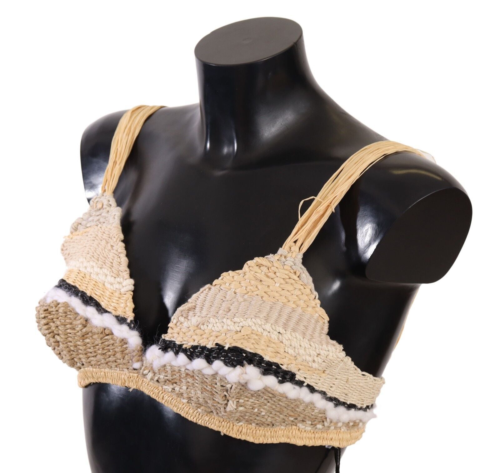 Dolce & Gabbana Chic Beige Crochet Top