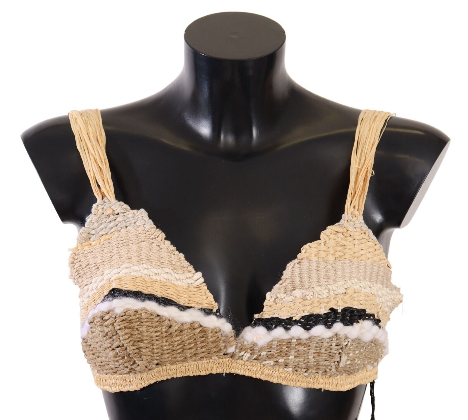 Dolce & Gabbana Chic Beige Crochet Top