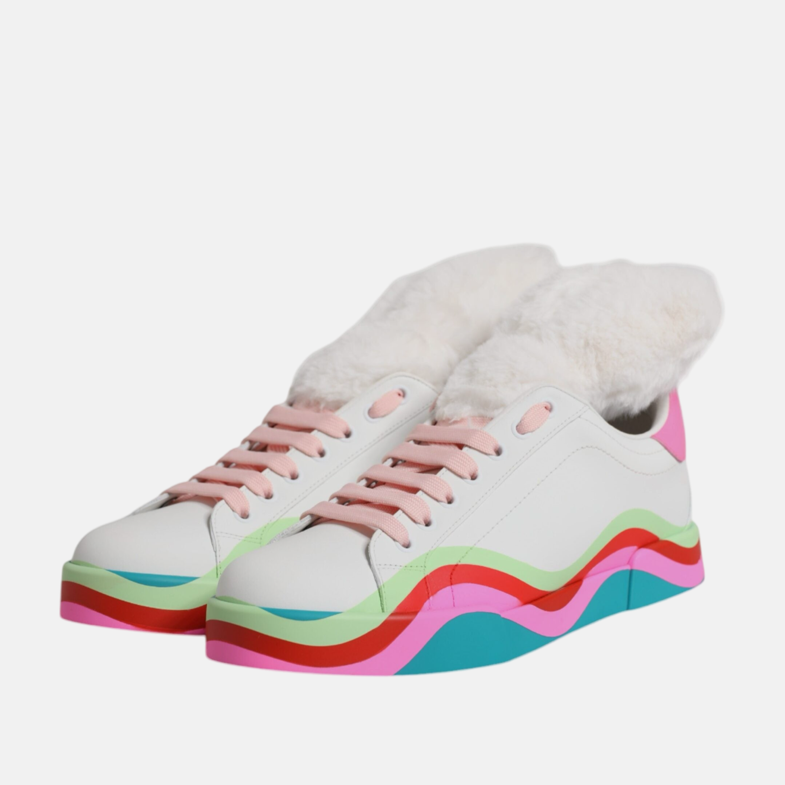 Dolce & Gabbana Portofino Plush Women Sneakers