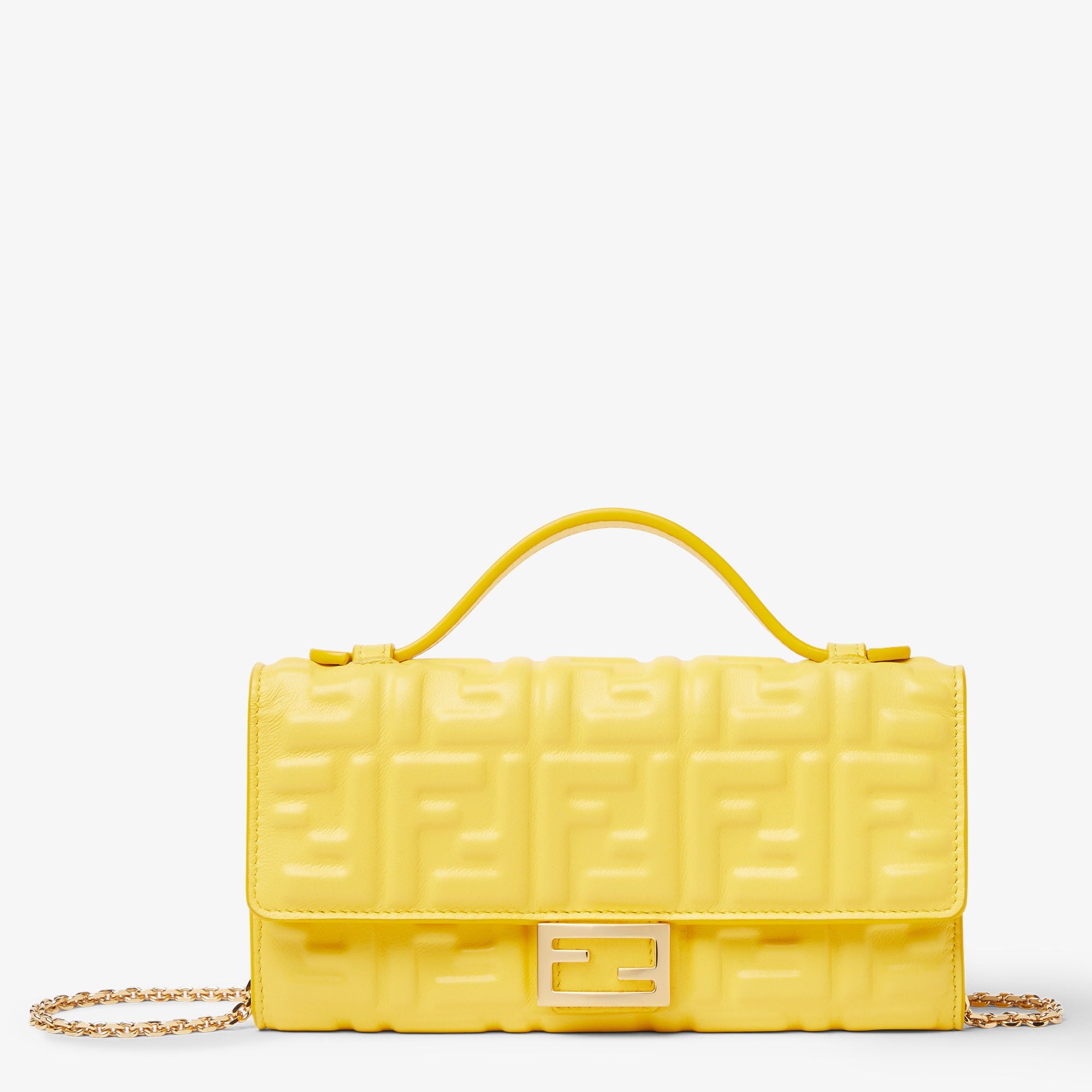 Fendi Baguette Continental Wallet With Chain 8M0565AAJDF1TD0 Front View