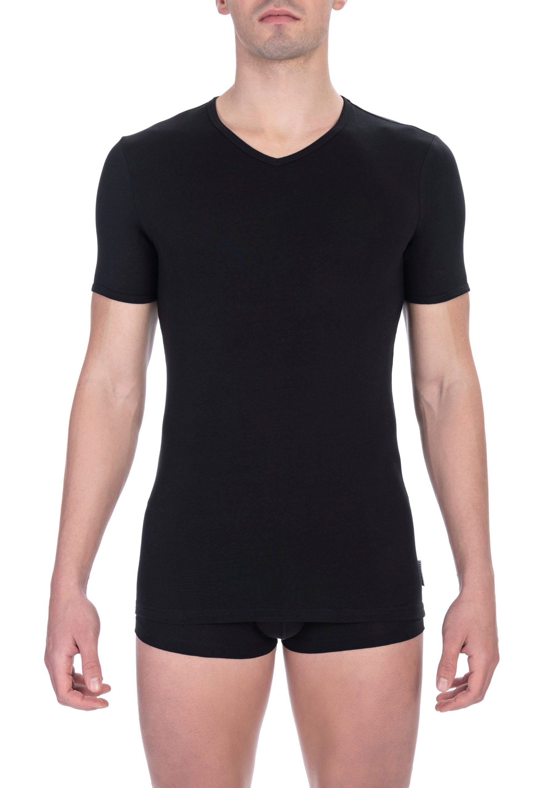 Bikkembergs "Черна памучна мъжка тениска"