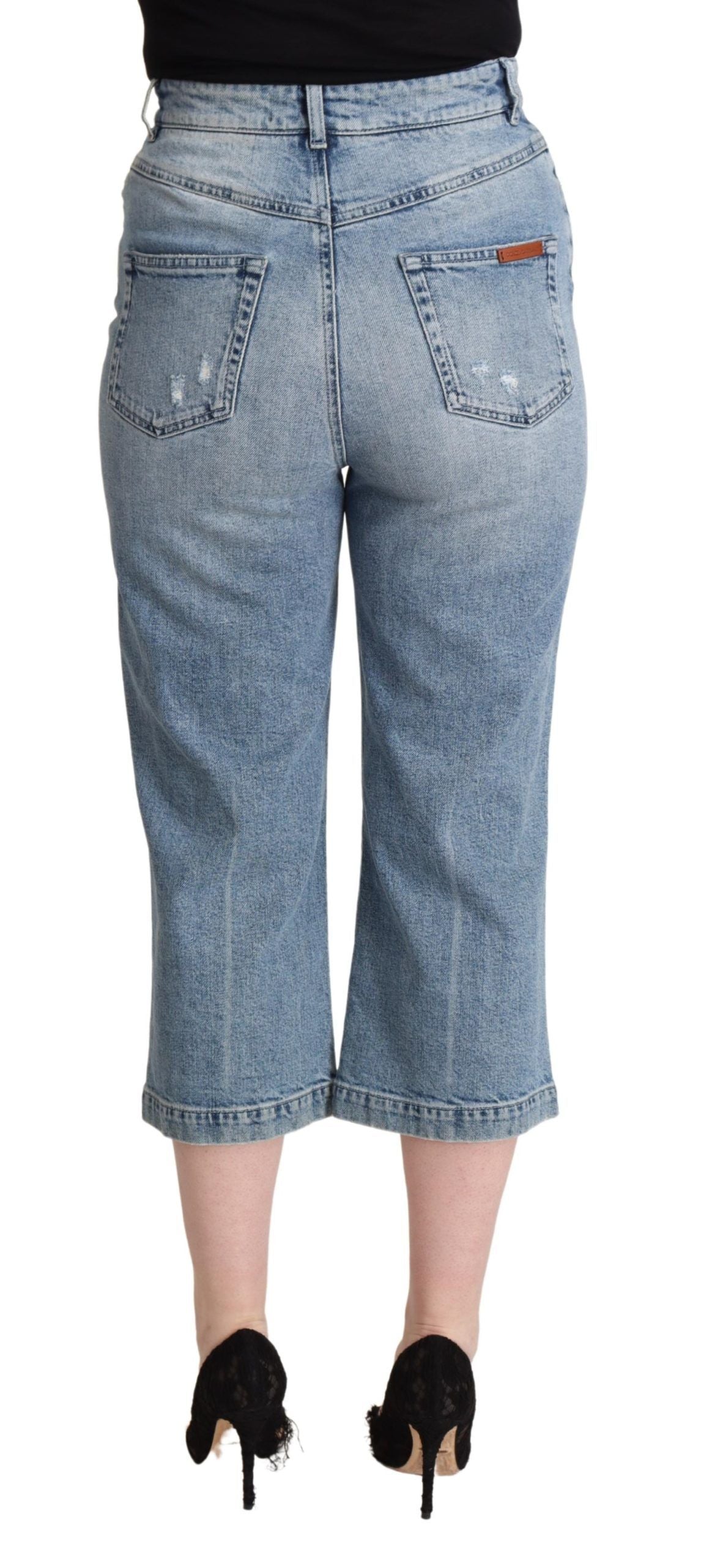Dolce & Gabbana Chic Capri Скъсени деним дънки