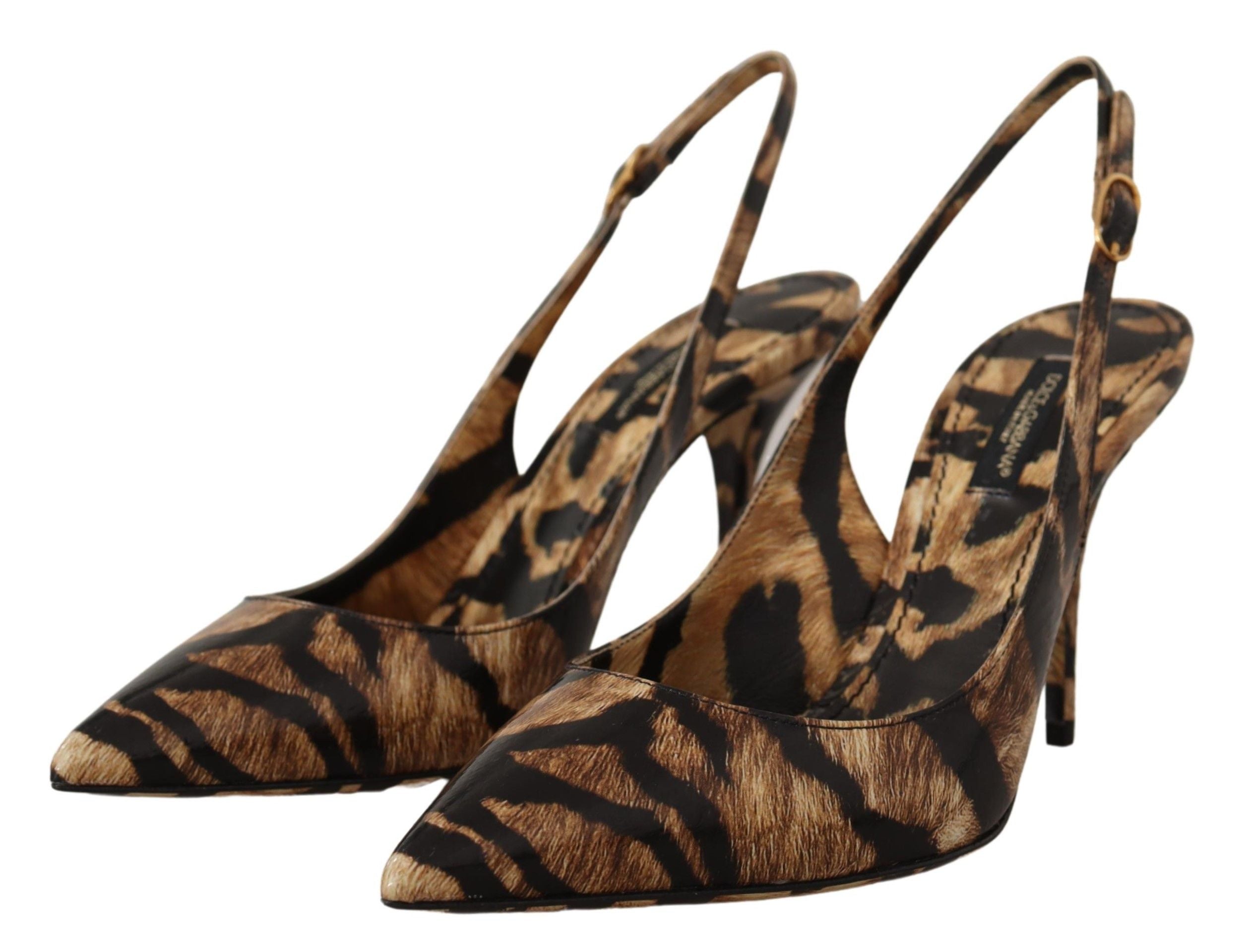 Dolce & Gabbana Тигрови модели Slingback Heels Pumps