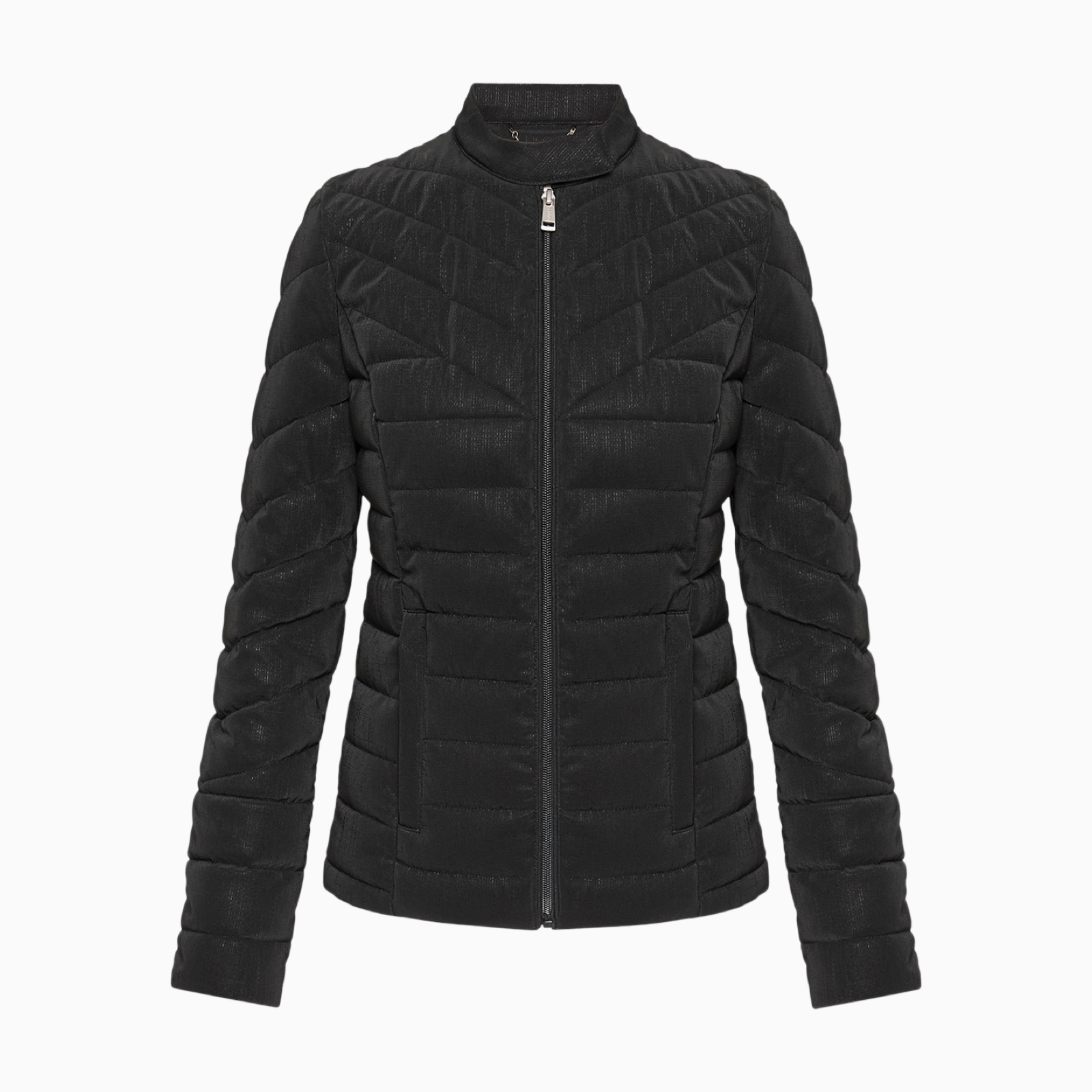 Дамско черно яке Guess Women Jacket W5YL13 WHDQ0 Front View