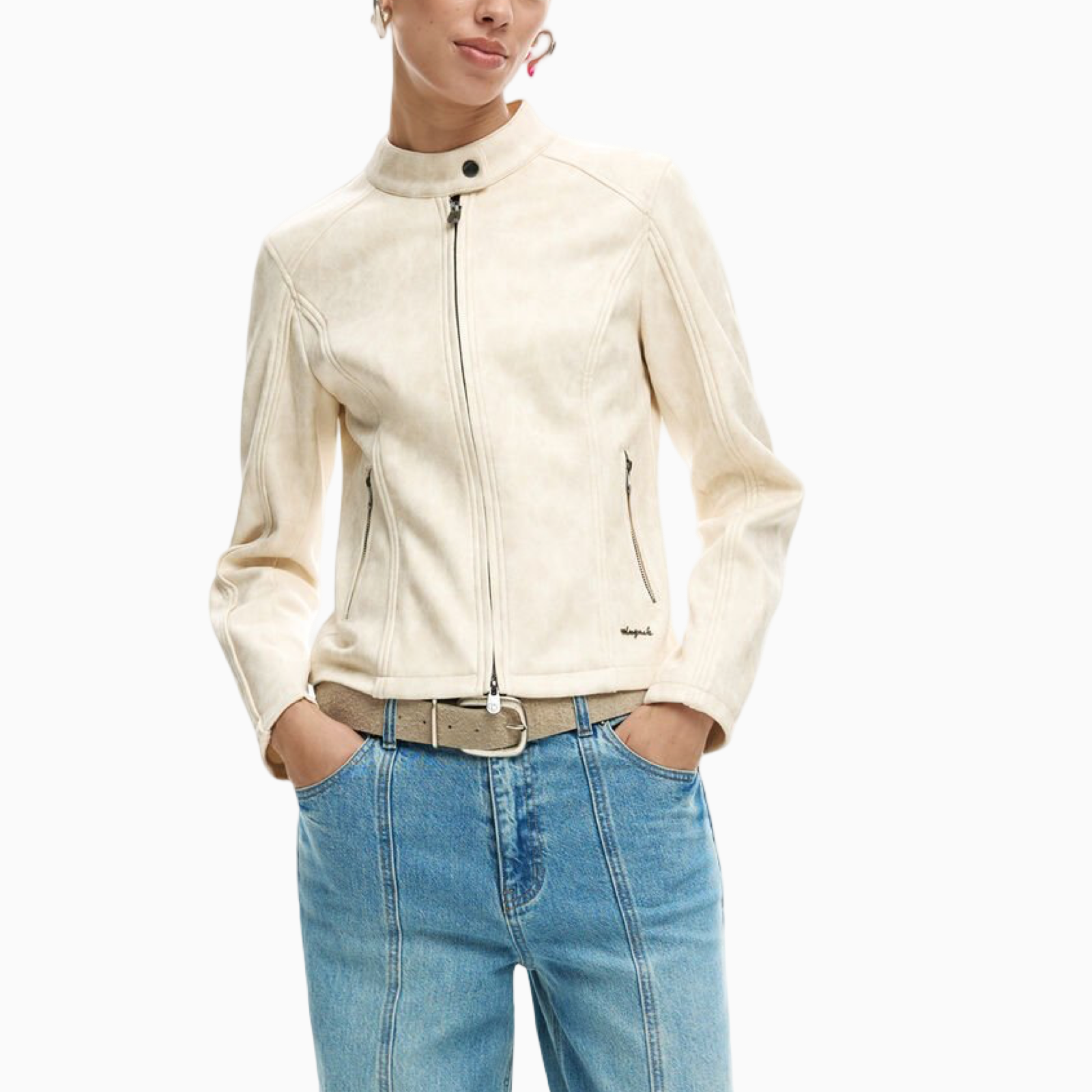 Дамско яке Desigual Women Jacket 26SWEW10 1000 Front View