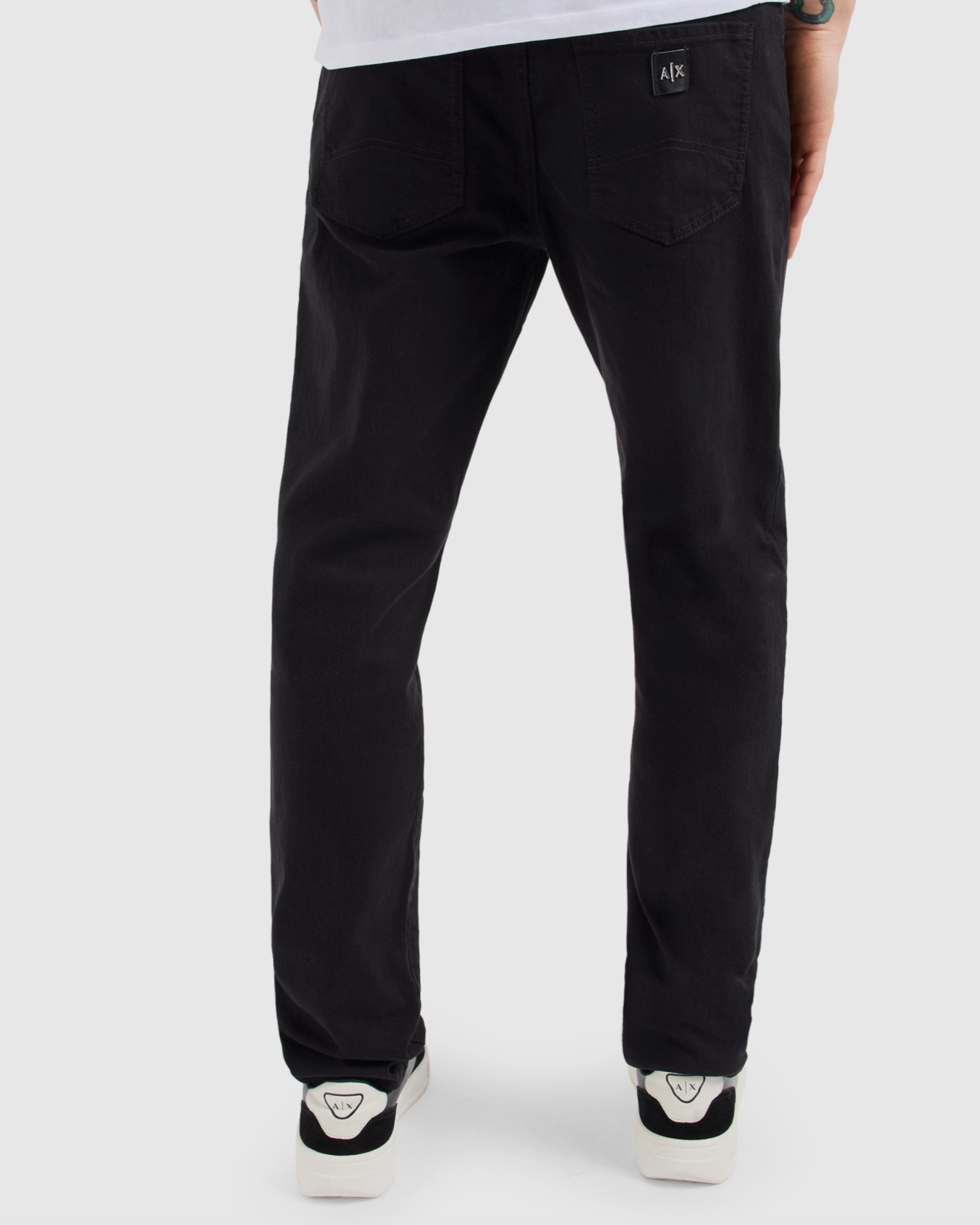 Мъжки дънки в черно Men’s jeans Armani Exchange Jeans 5 Tasche Black 8NZJ13 Z2SBZ 1200 Back view