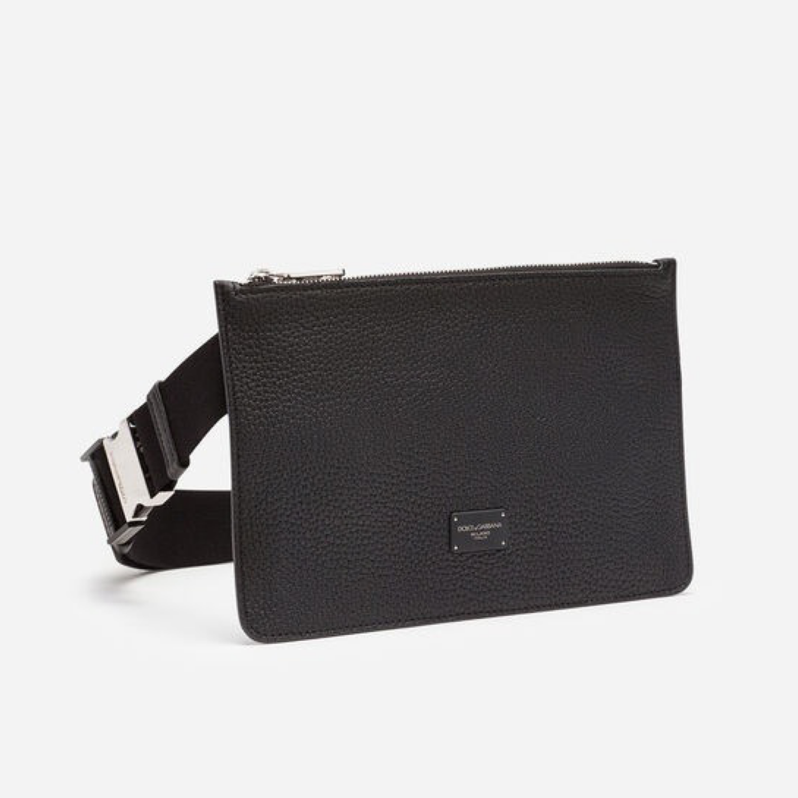 Dolce & Gabbana Black Leather Belt Bag BM1730AZ31980999 Side View