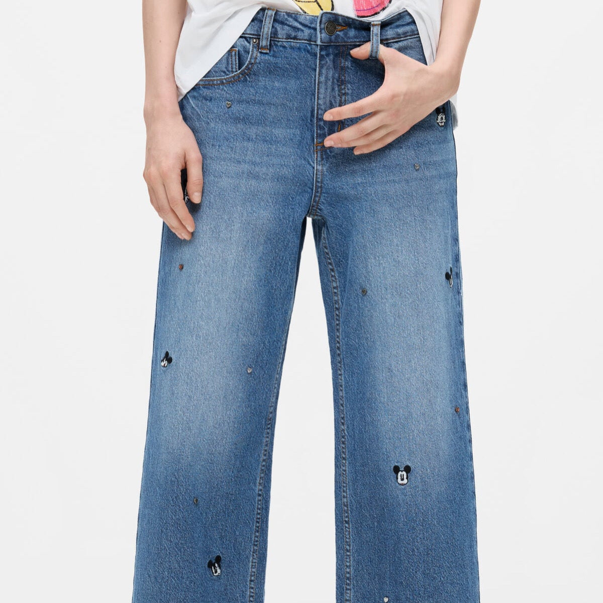 Дамски дънки Desigual women’s jeans 26WWDD09 5007 Close-up
