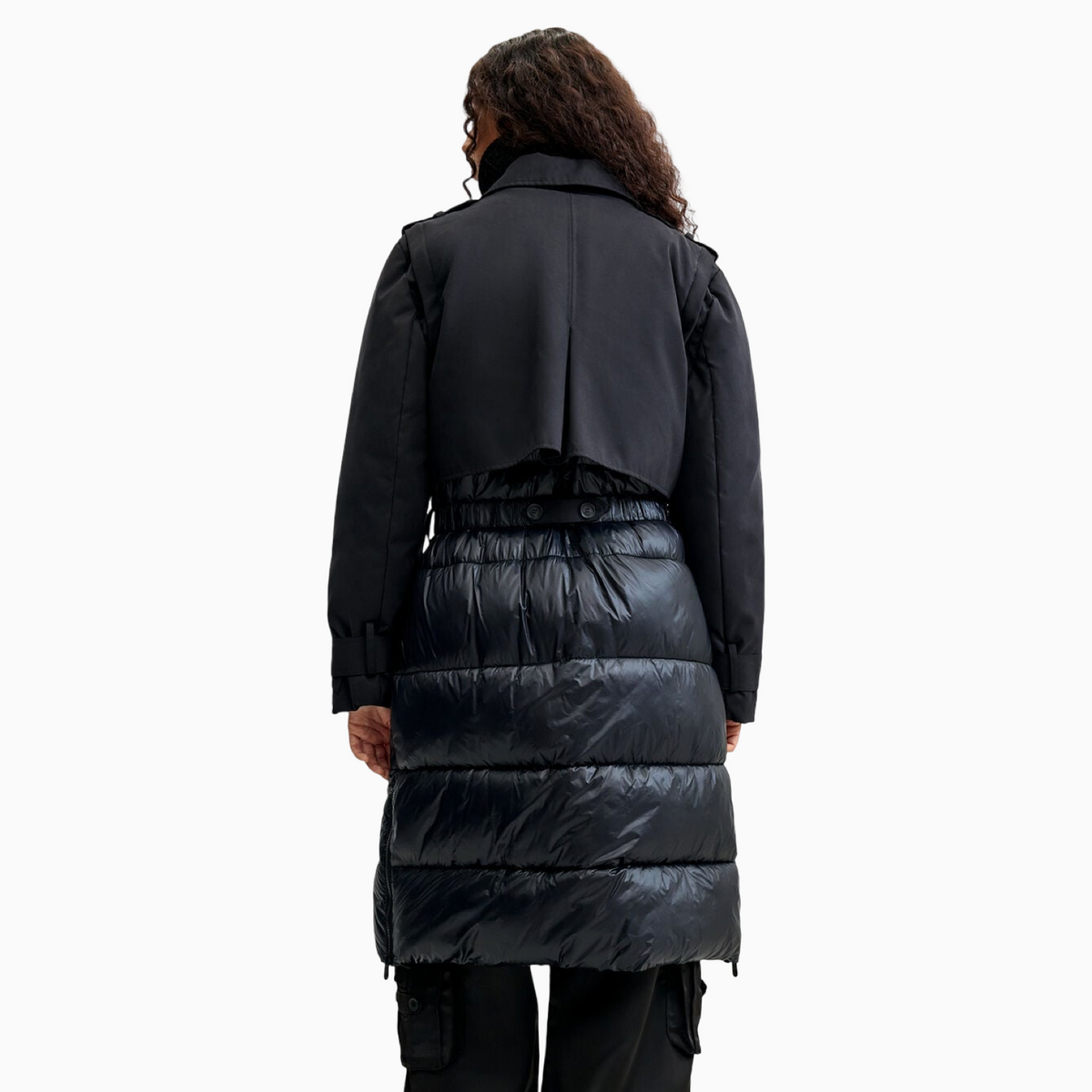 Дамско палто Desigual Women Coat 26WWEW35 2000 Back View