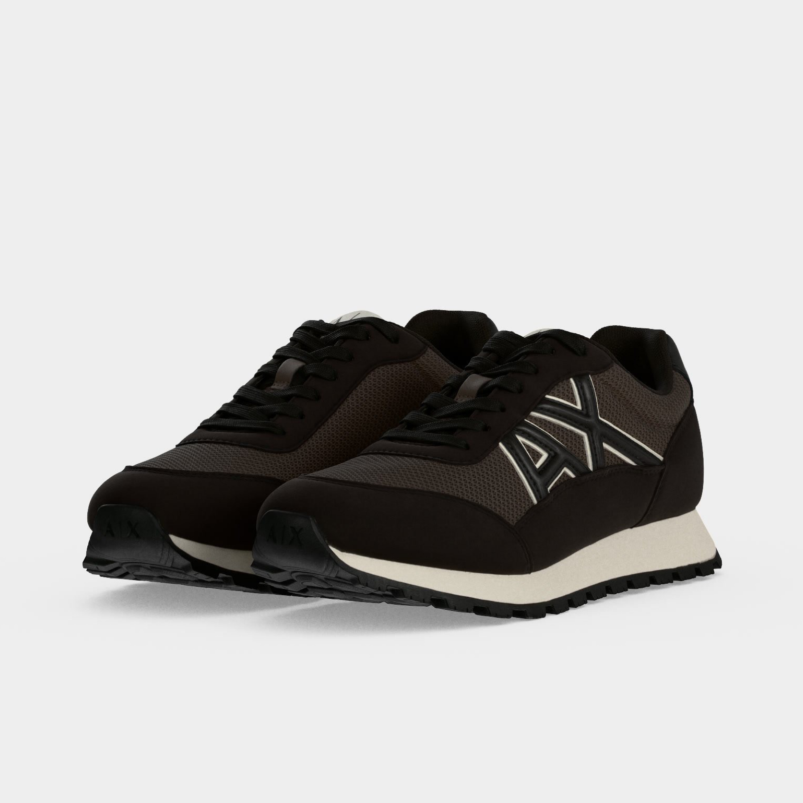 Мъжки кафяви маратонки Armani Exchange Men Sneakers XM001960 AF19388 M6572 Front View
