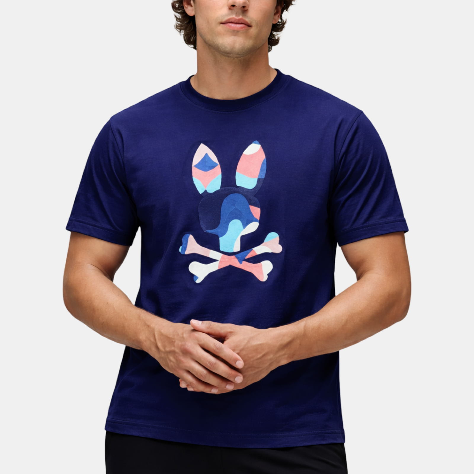 Мъжка тениска Psycho Bunny Men T-shirt MT0200250 402 Front View