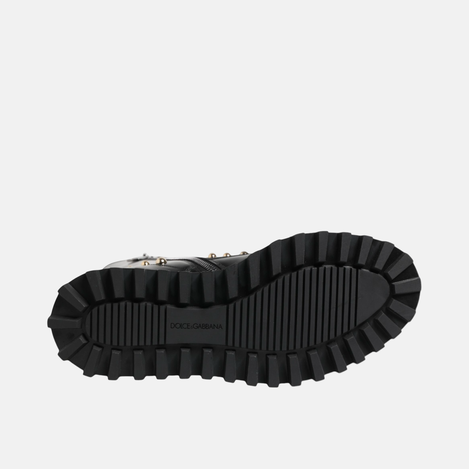 Dolce & Gabbana Studded Mid Calf Men Boots Insole Viee